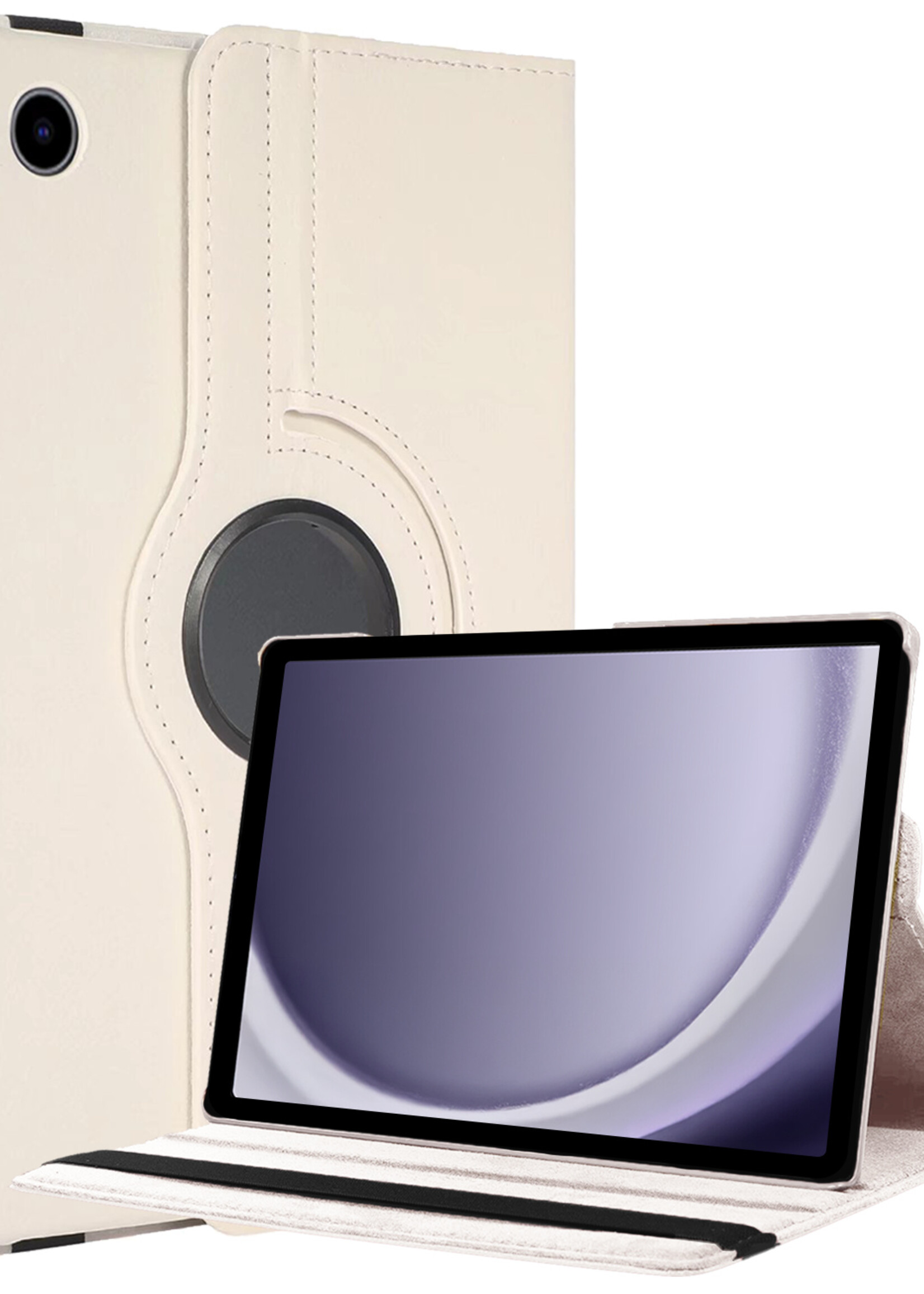 BTH BTH Samsung Galaxy Tab A9 Plus Hoes Draaibaar - Wit