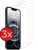 BTH BTH iPhone 16E Screenprotector Glas Met Dichte Notch - 3 PACK