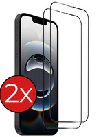BTH BTH iPhone 16E Screenprotector Glas Full Cover 2D - 2 PACK