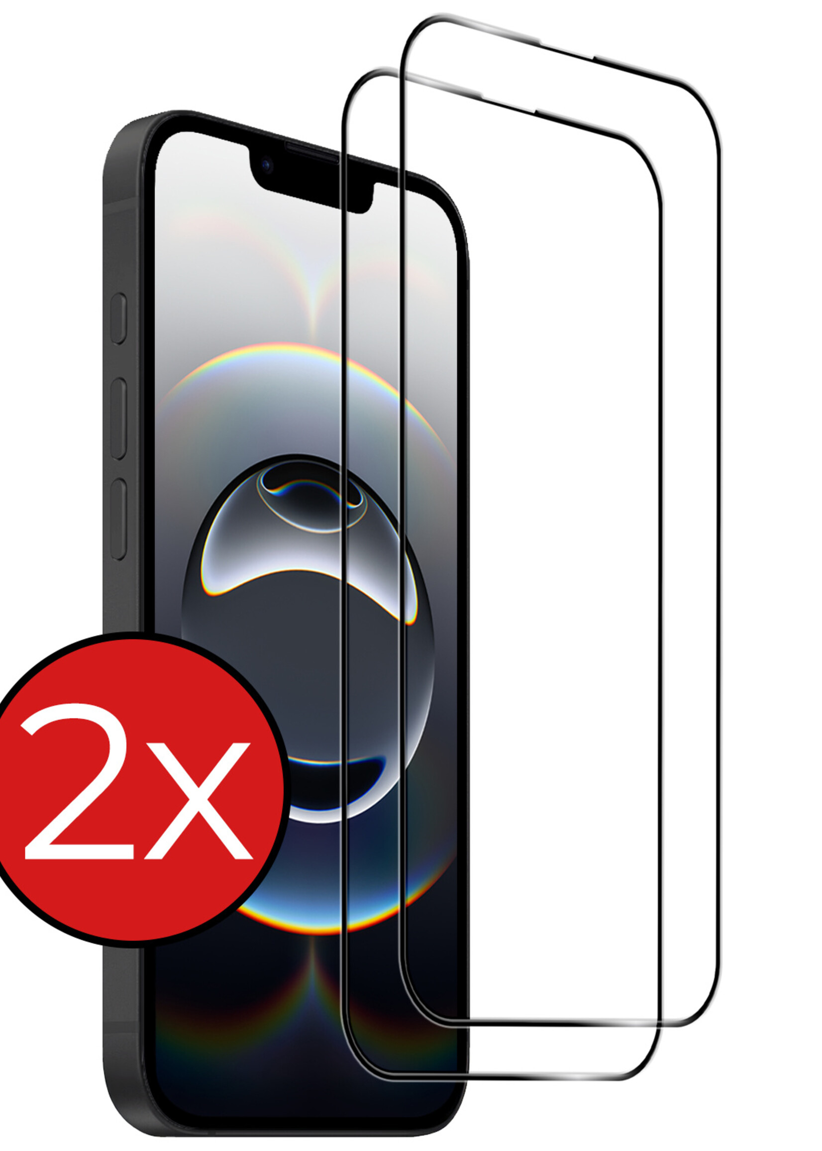 BTH BTH iPhone 16E Screenprotector Glas Full Cover 2D - 2 PACK