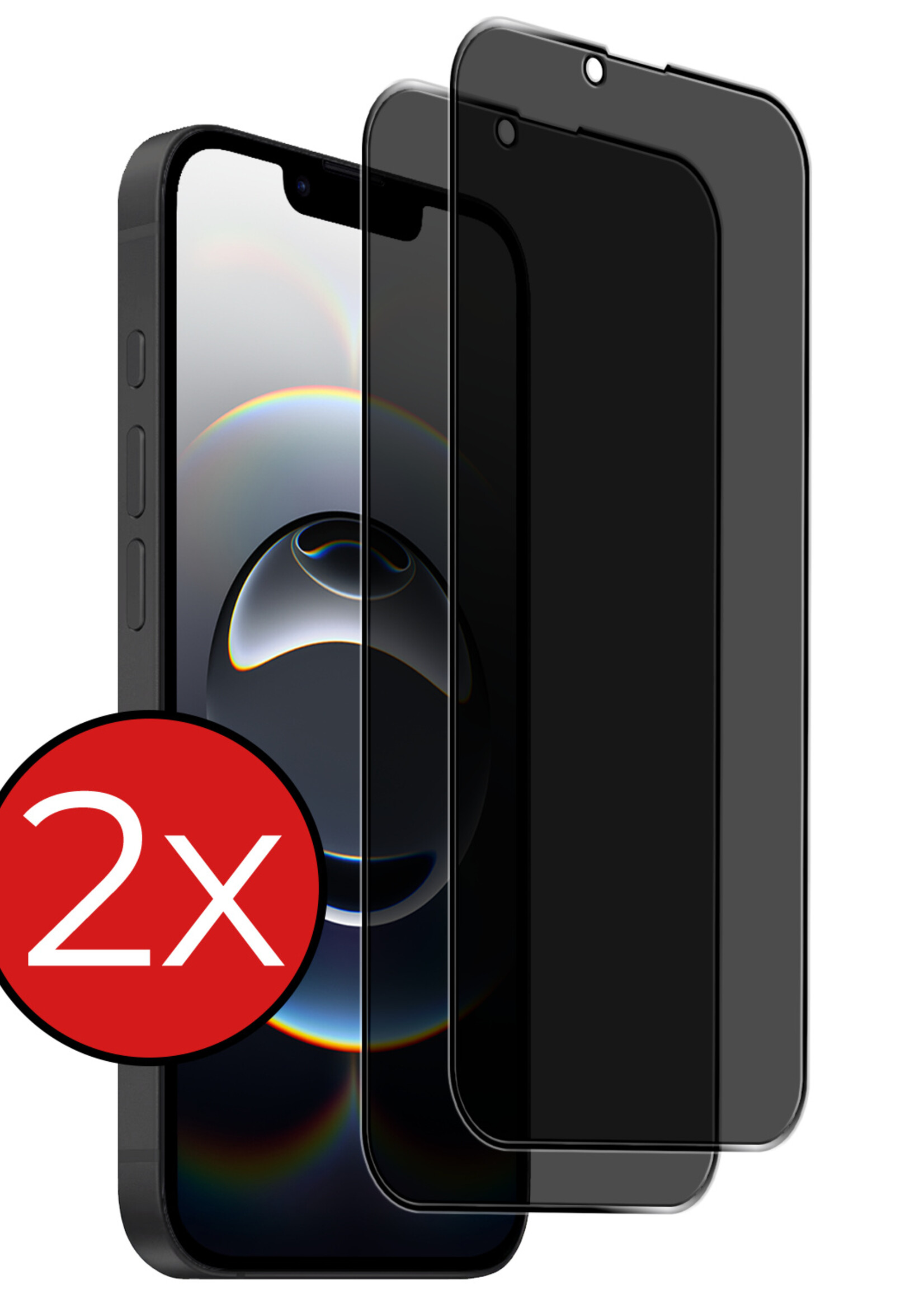 BTH BTH iPhone 16E Screenprotector Glas Privacy - 2 PACK