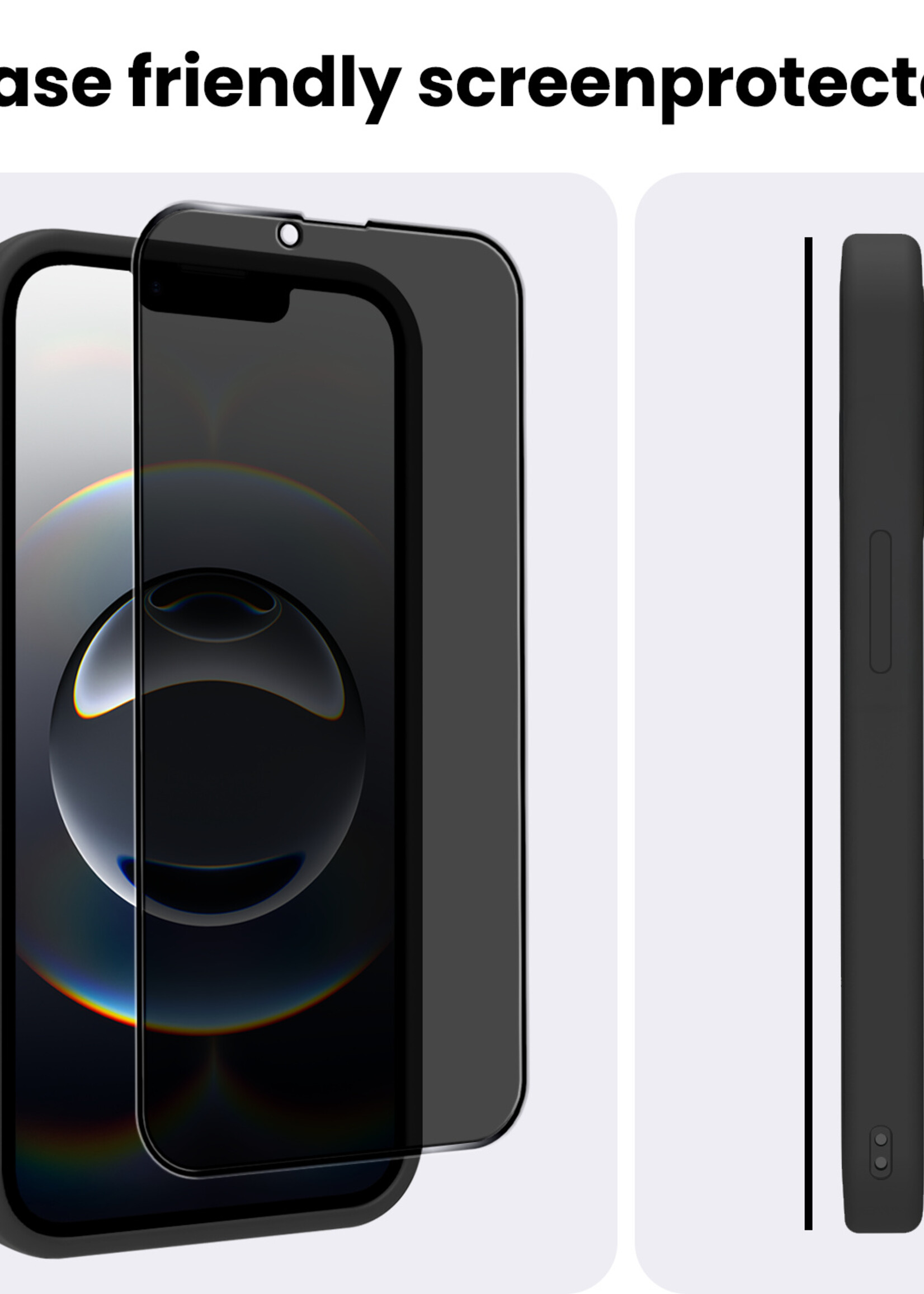 BTH BTH iPhone 16E Screenprotector Glas Privacy - 2 PACK