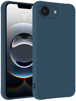 BTH BTH iPhone 16E Hoesje Siliconen - Donkerblauw