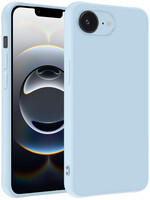 BTH BTH iPhone 16E Hoesje Siliconen - Lichtblauw