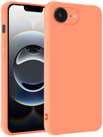 BTH BTH iPhone 16E Hoesje Siliconen - Perzik