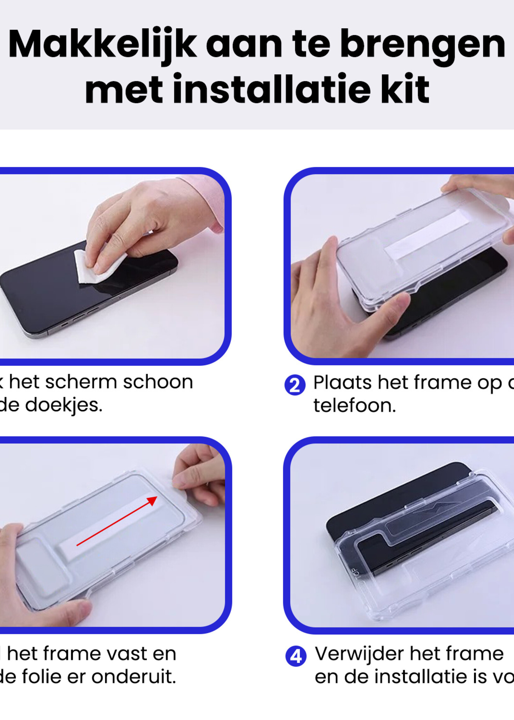 BTH BTH iPhone 16E Hybrid Screenprotector - 3 PACK