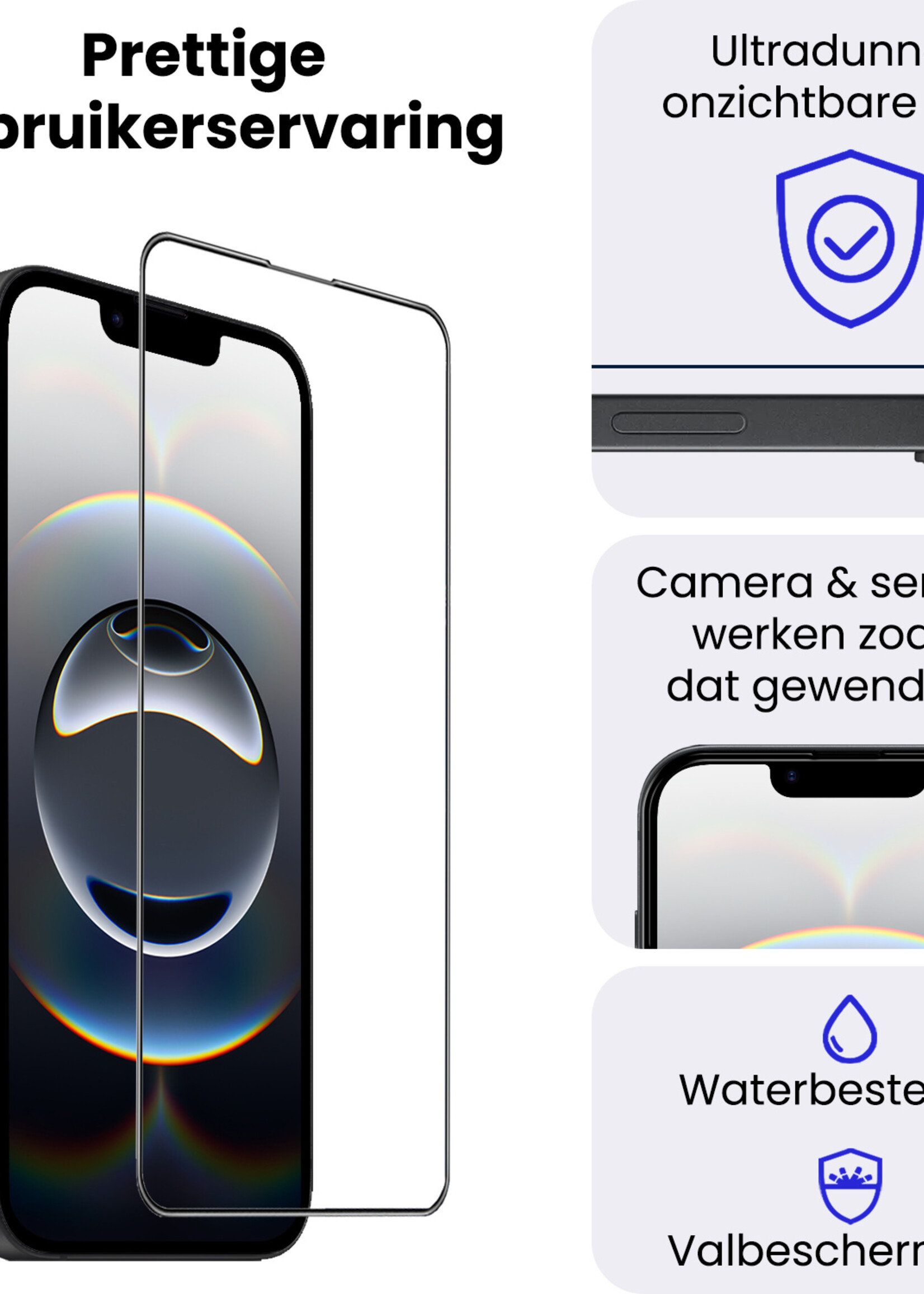 BTH BTH iPhone 16E Hybrid Screenprotector - 3 PACK