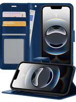 BTH BTH iPhone 16E Hoesje Bookcase - Donkerblauw
