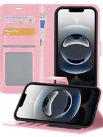 BTH BTH iPhone 16E Hoesje Bookcase - Lichtroze