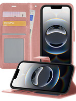 BTH BTH iPhone 16E Hoesje Bookcase - Rose Goud