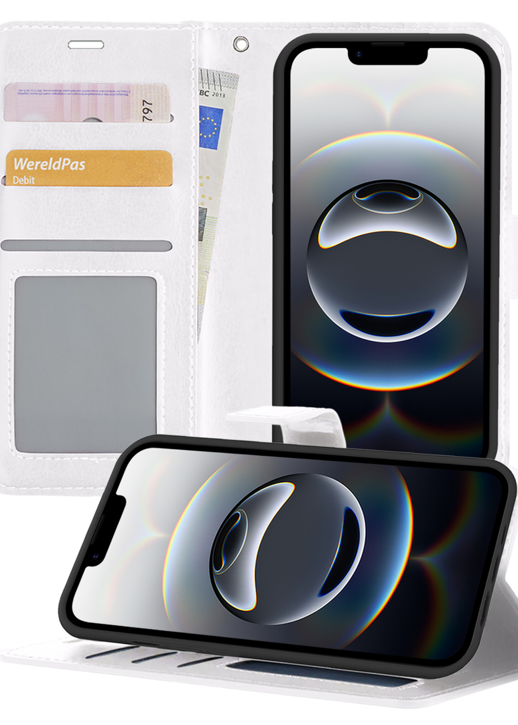 BTH BTH iPhone 16E Hoesje Bookcase - Wit