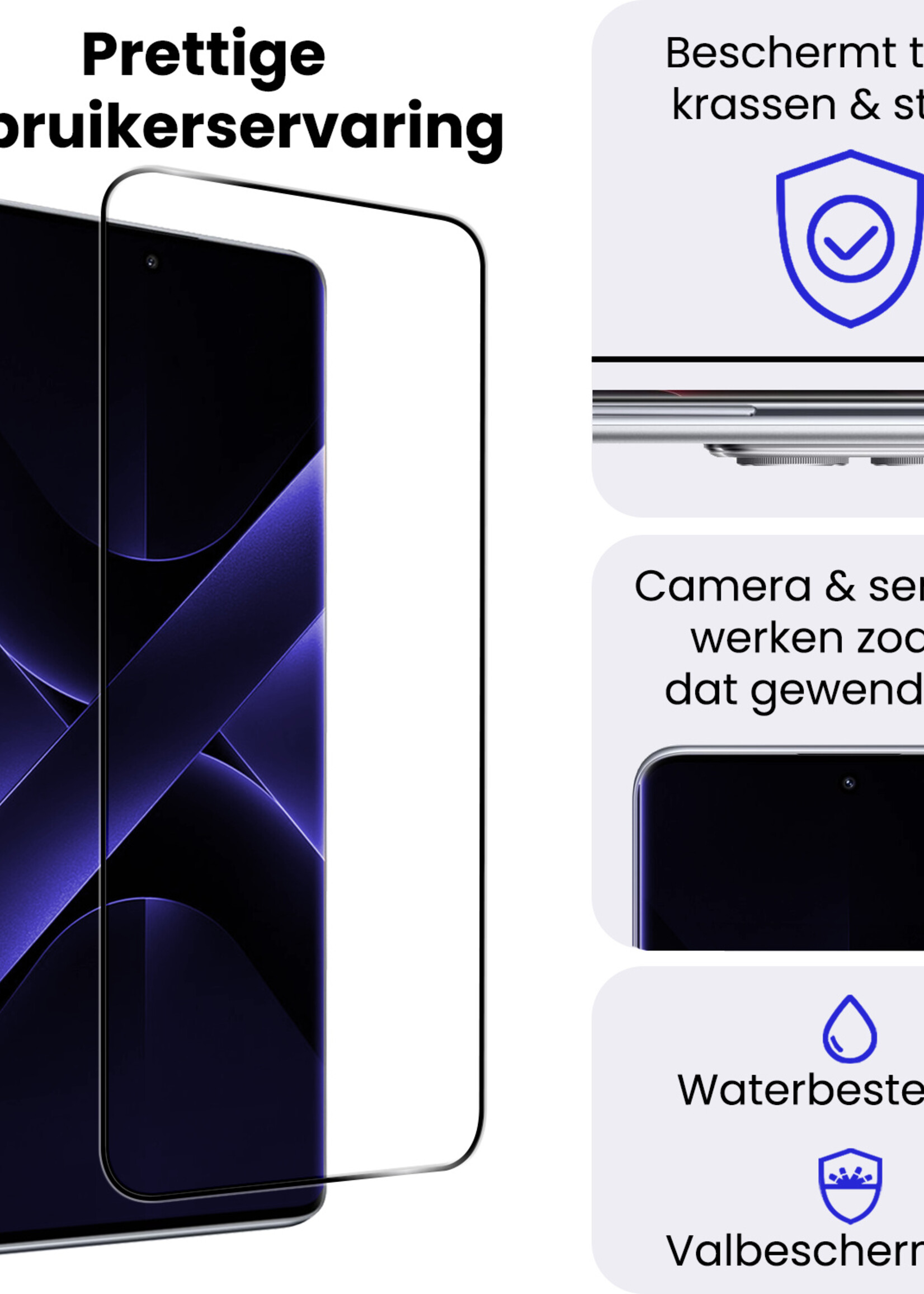 BTH BTH Xiaomi Poco X7 Screenprotector Glas  - 2 PACK