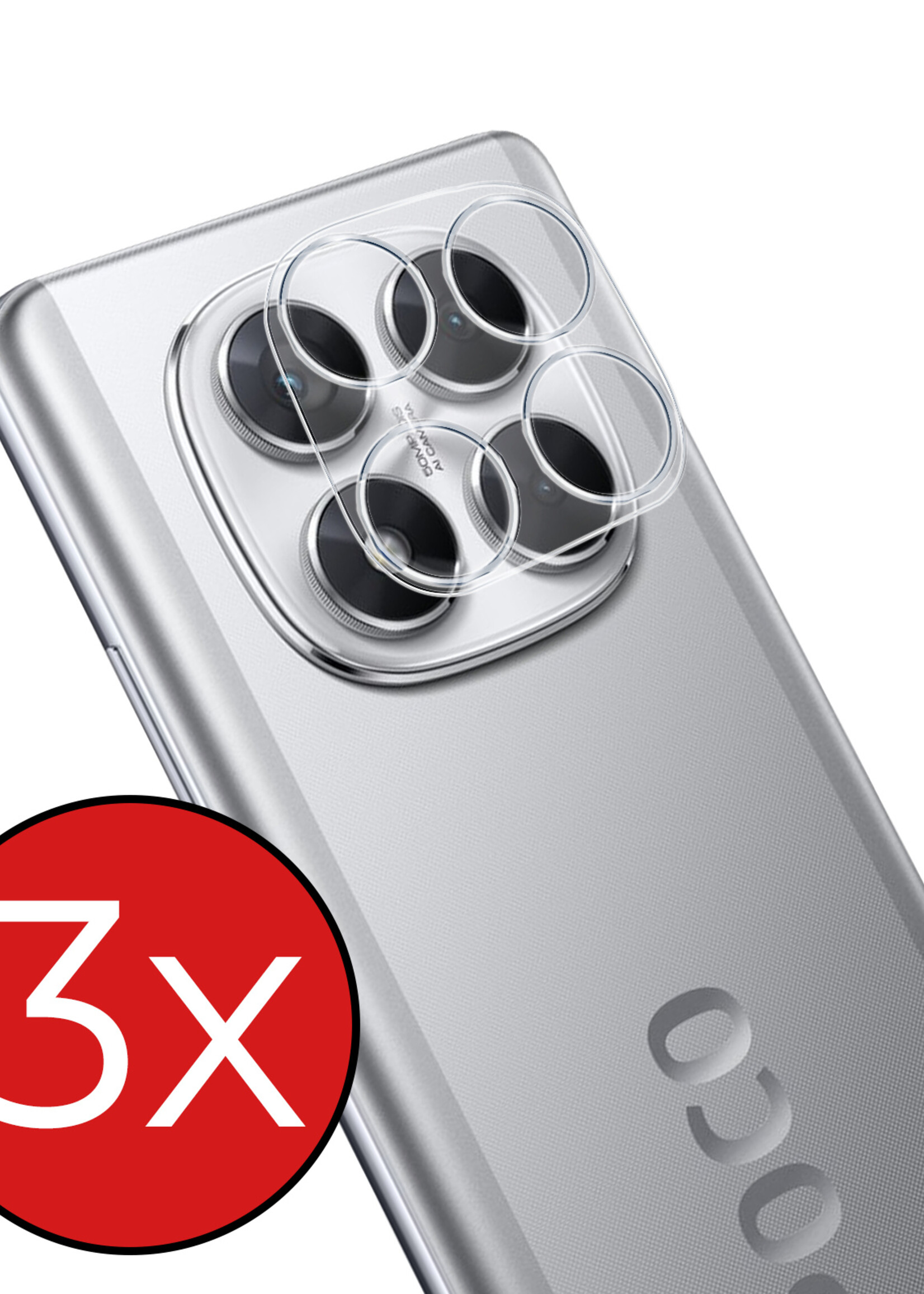 BTH BTH Xiaomi Poco X7 Camera Screenprotector - 3 PACK