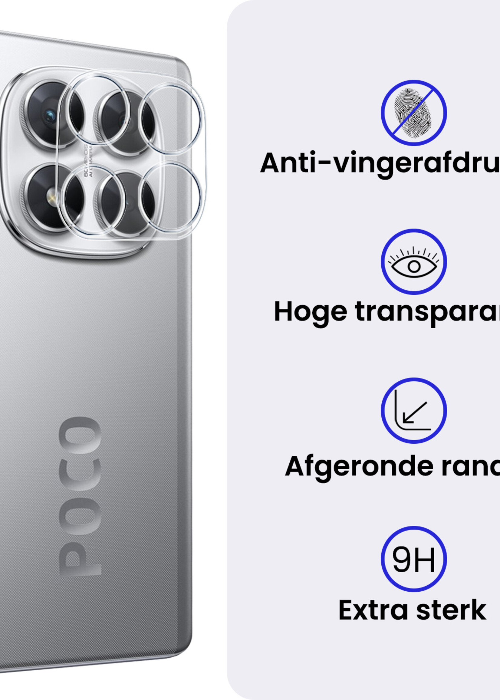 BTH BTH Xiaomi Poco X7 Camera Screenprotector - 3 PACK