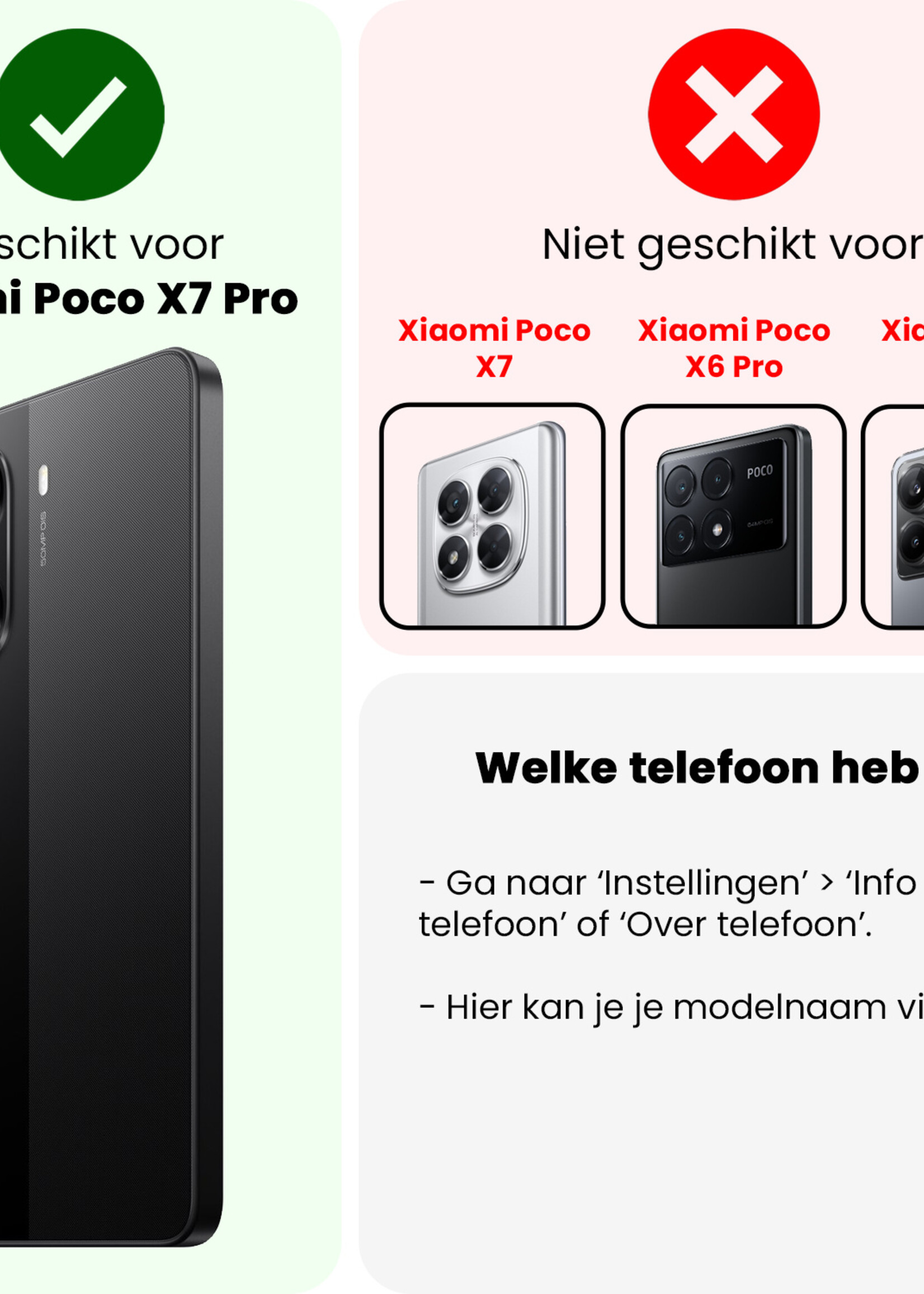 BTH BTH Xiaomi Poco X7 Pro Screenprotector Glas  - 2 PACK