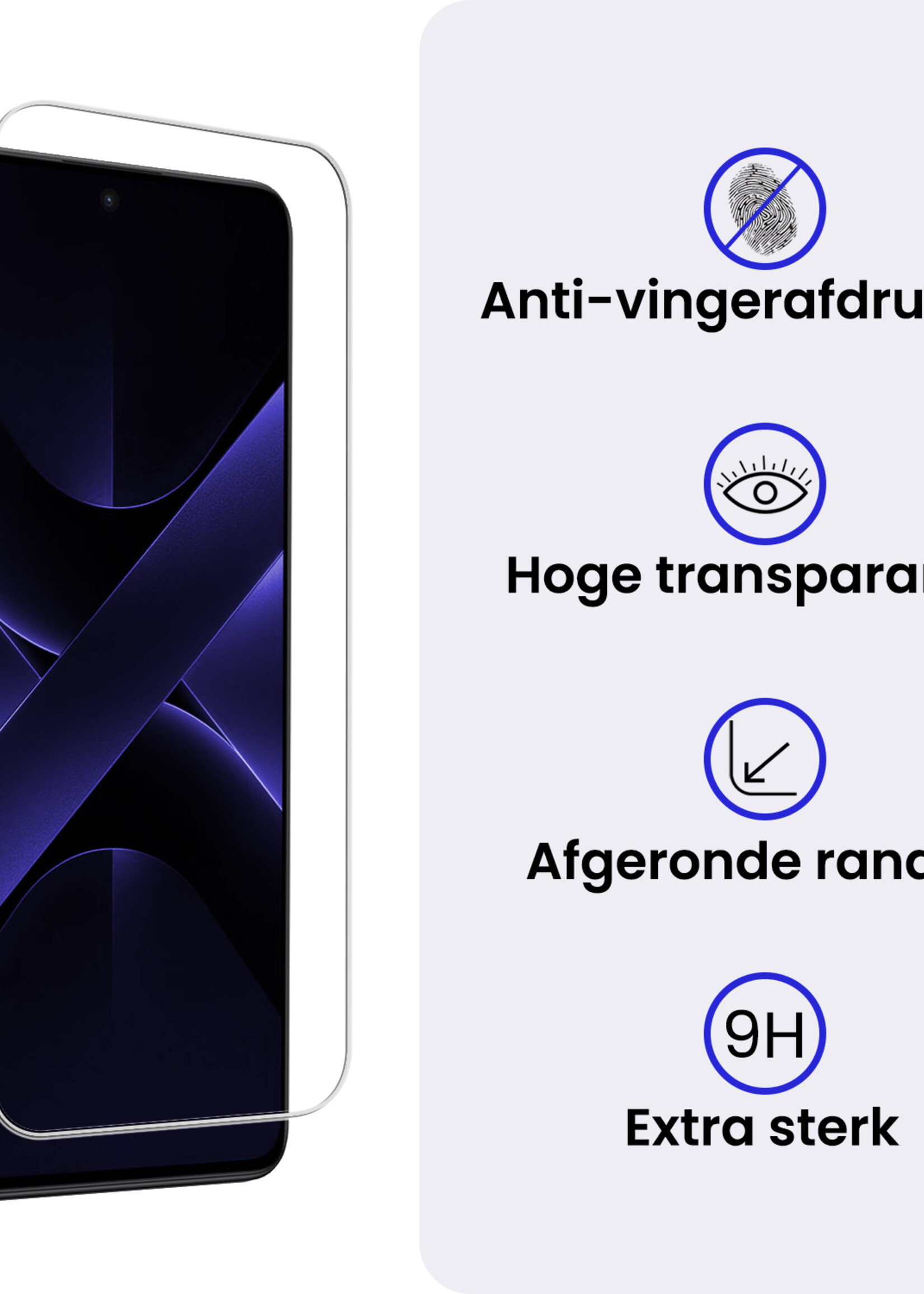 BTH BTH Xiaomi Poco X7 Pro Screenprotector Glas  - 2 PACK