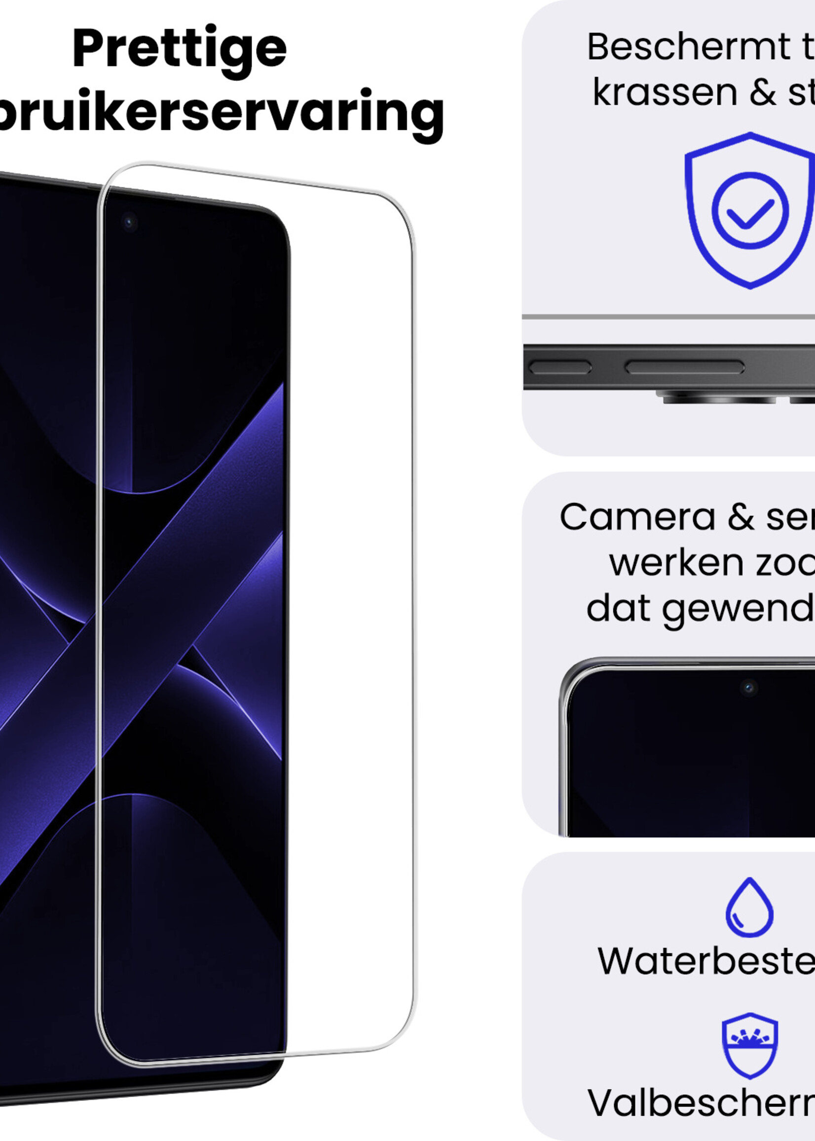 BTH BTH Xiaomi Poco X7 Pro Screenprotector Glas  - 2 PACK