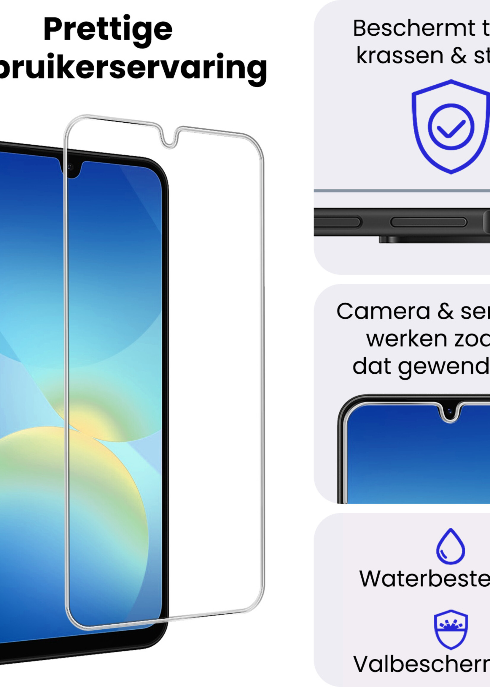 BTH BTH Samsung Galaxy A26 Screenprotector Glas - 3 PACK