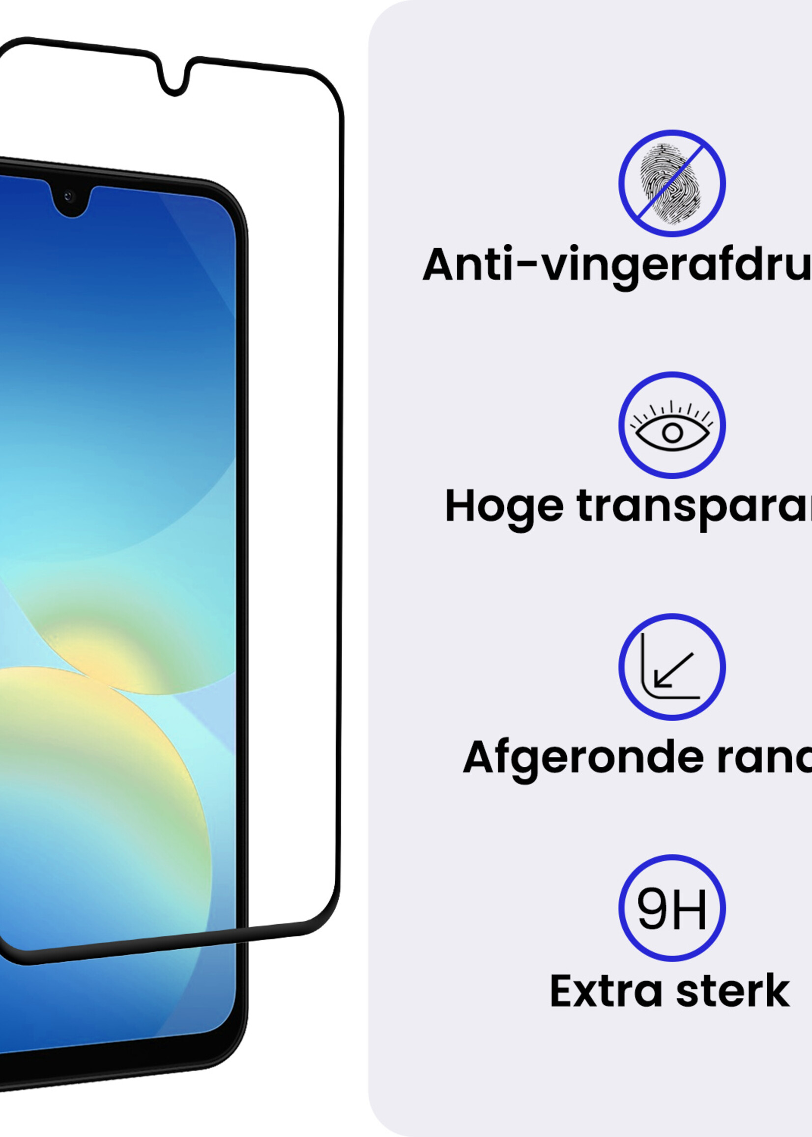 BTH BTH Samsung Galaxy A26 Screenprotector Glas Full Cover
