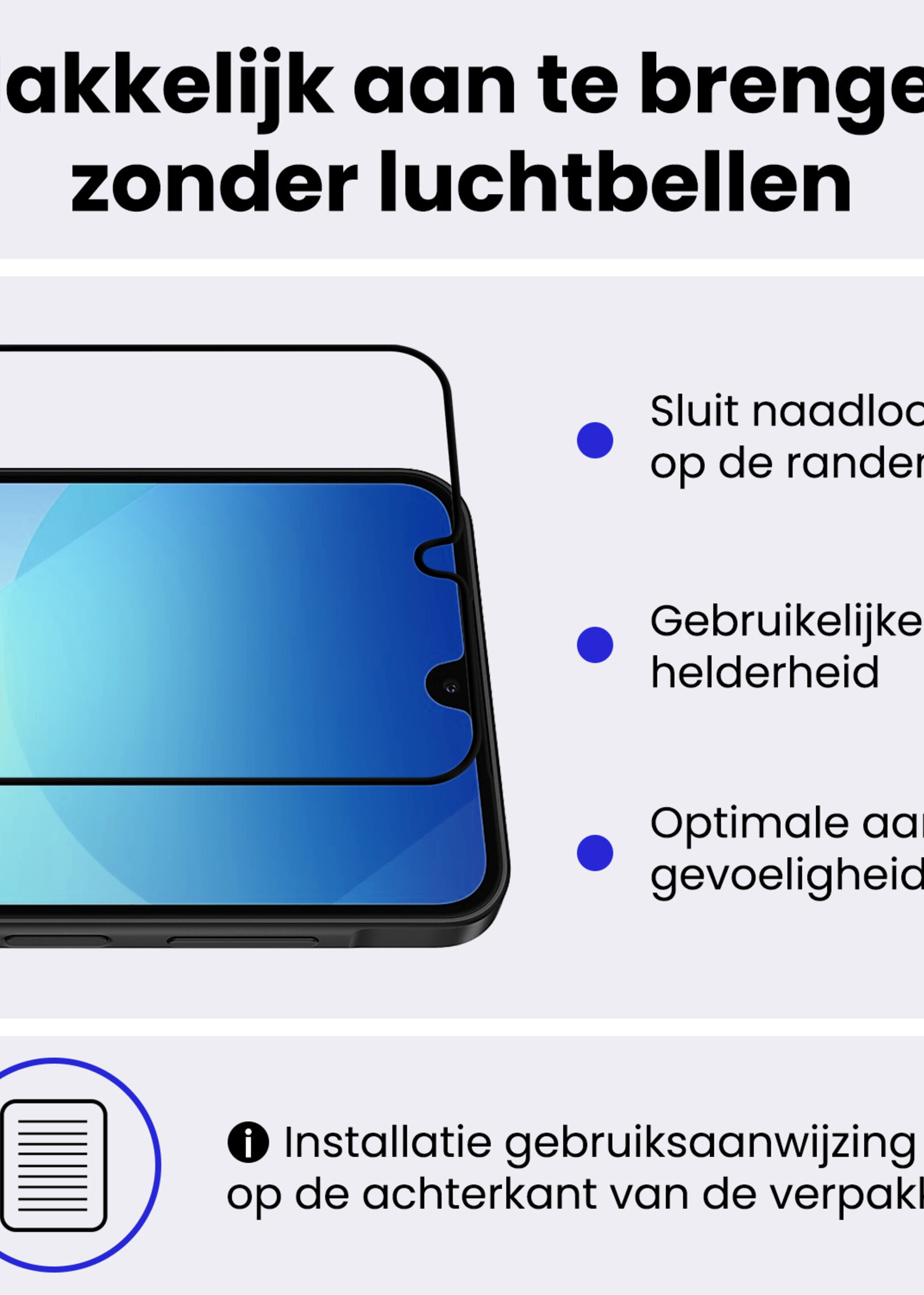 BTH BTH Samsung Galaxy A26 Screenprotector Glas Full Cover