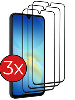 BTH BTH Samsung Galaxy A26 Screenprotector Glas Full Cover - 3 PACK