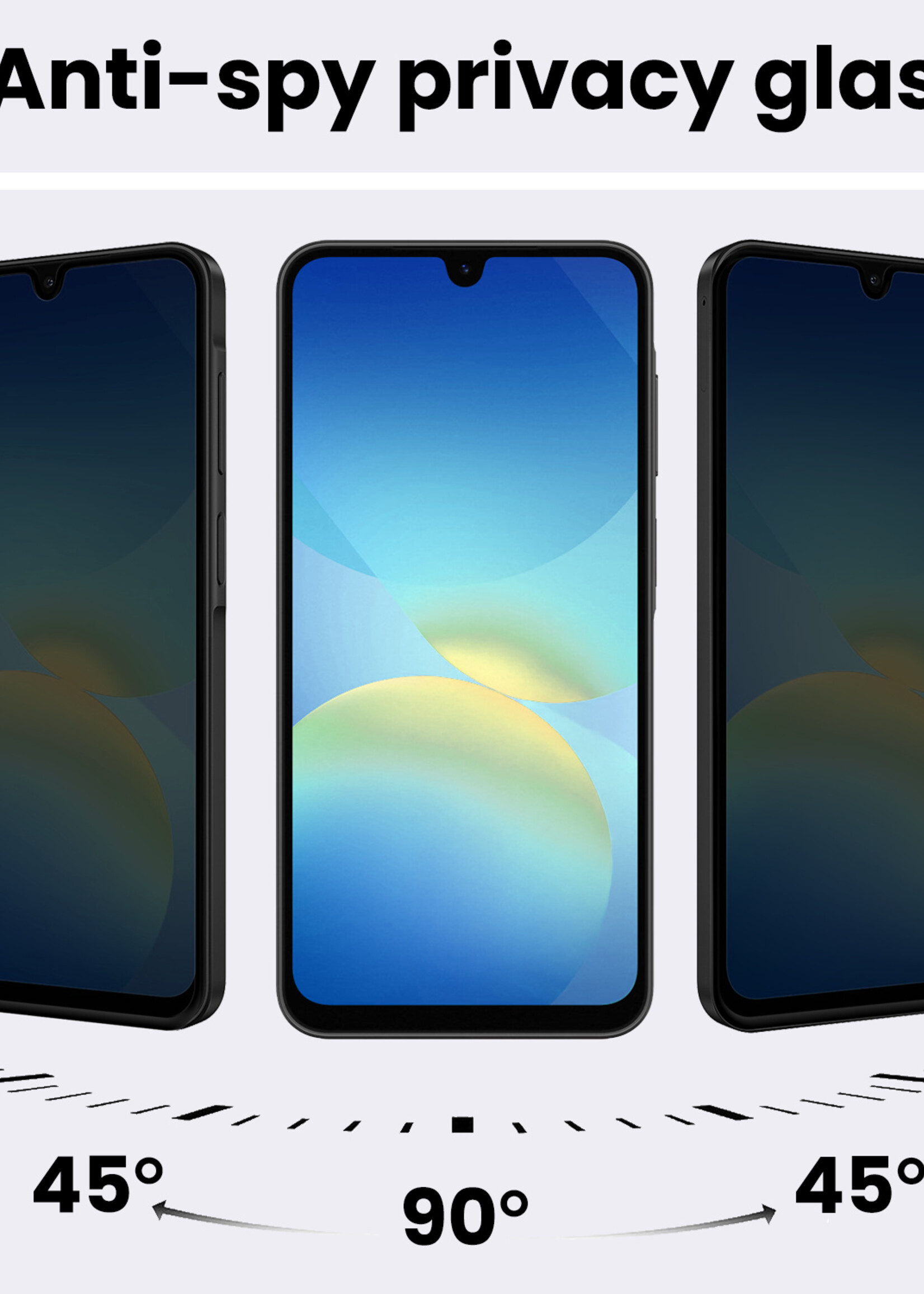 BTH BTH Samsung Galaxy A26 Screenprotector Glas Privacy - 2 PACK