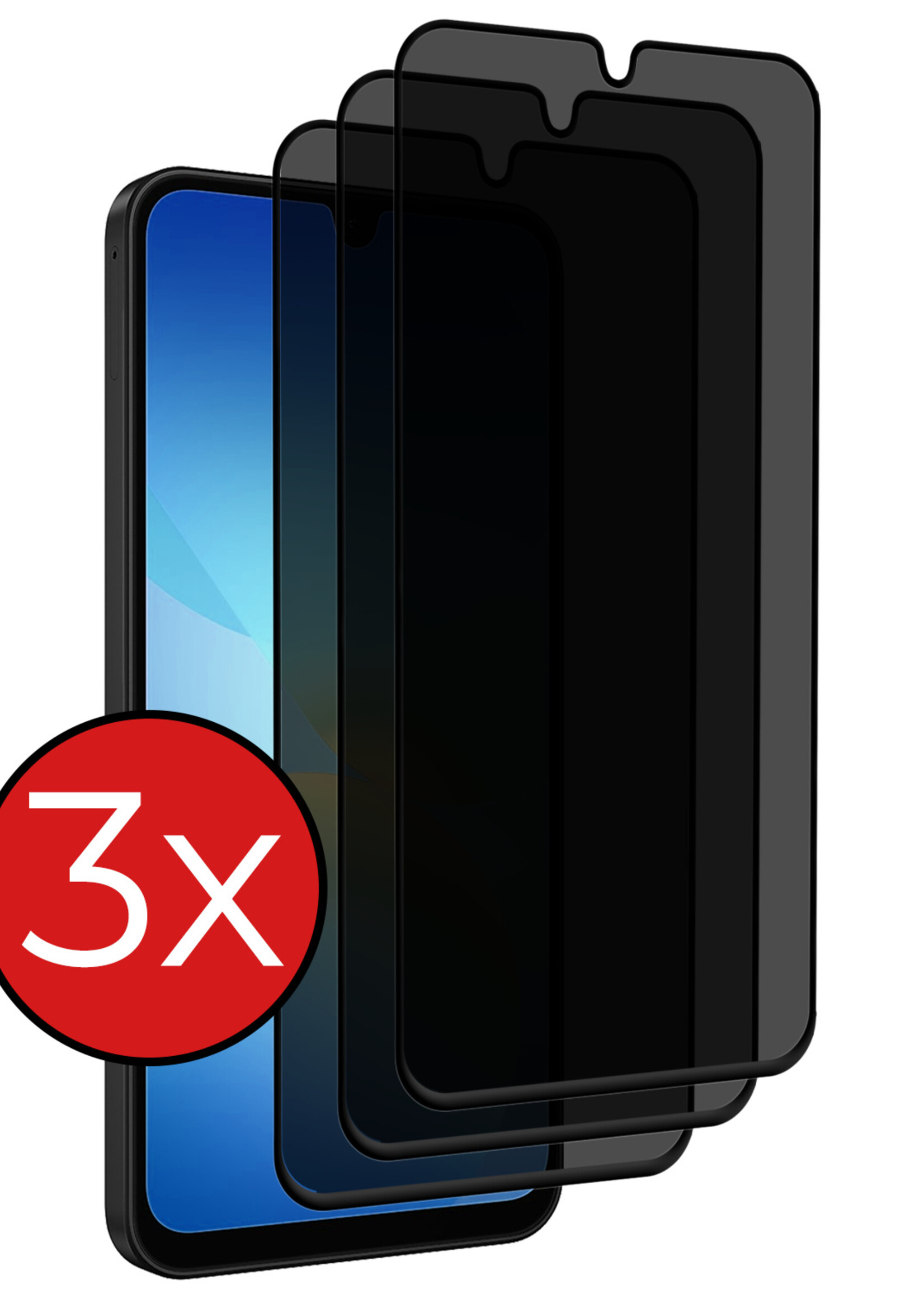 BTH BTH Samsung Galaxy A26 Screenprotector Glas Privacy - 3 PACK