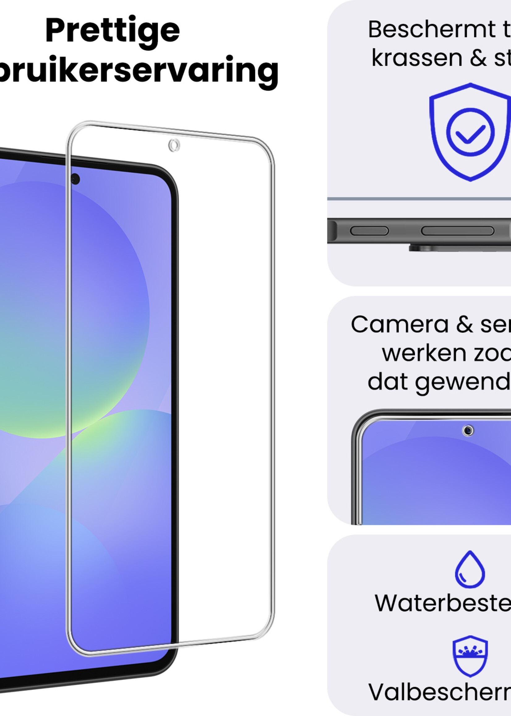 BTH BTH Samsung Galaxy A36 Screenprotector Glas - 2 PACK