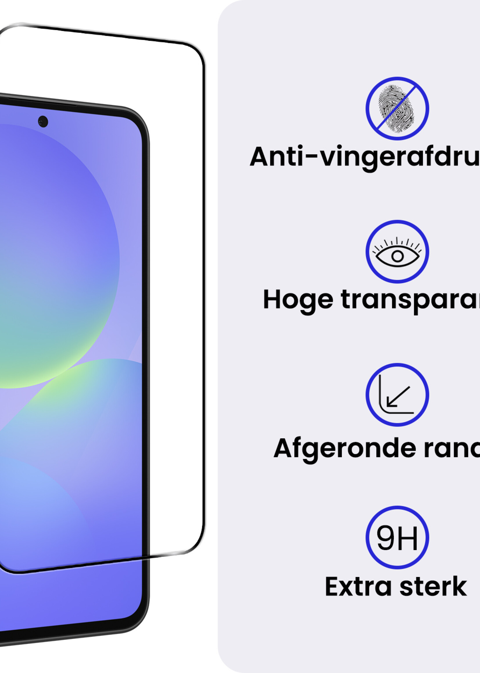 BTH BTH Samsung Galaxy A36 Screenprotector Glas Full Cover
