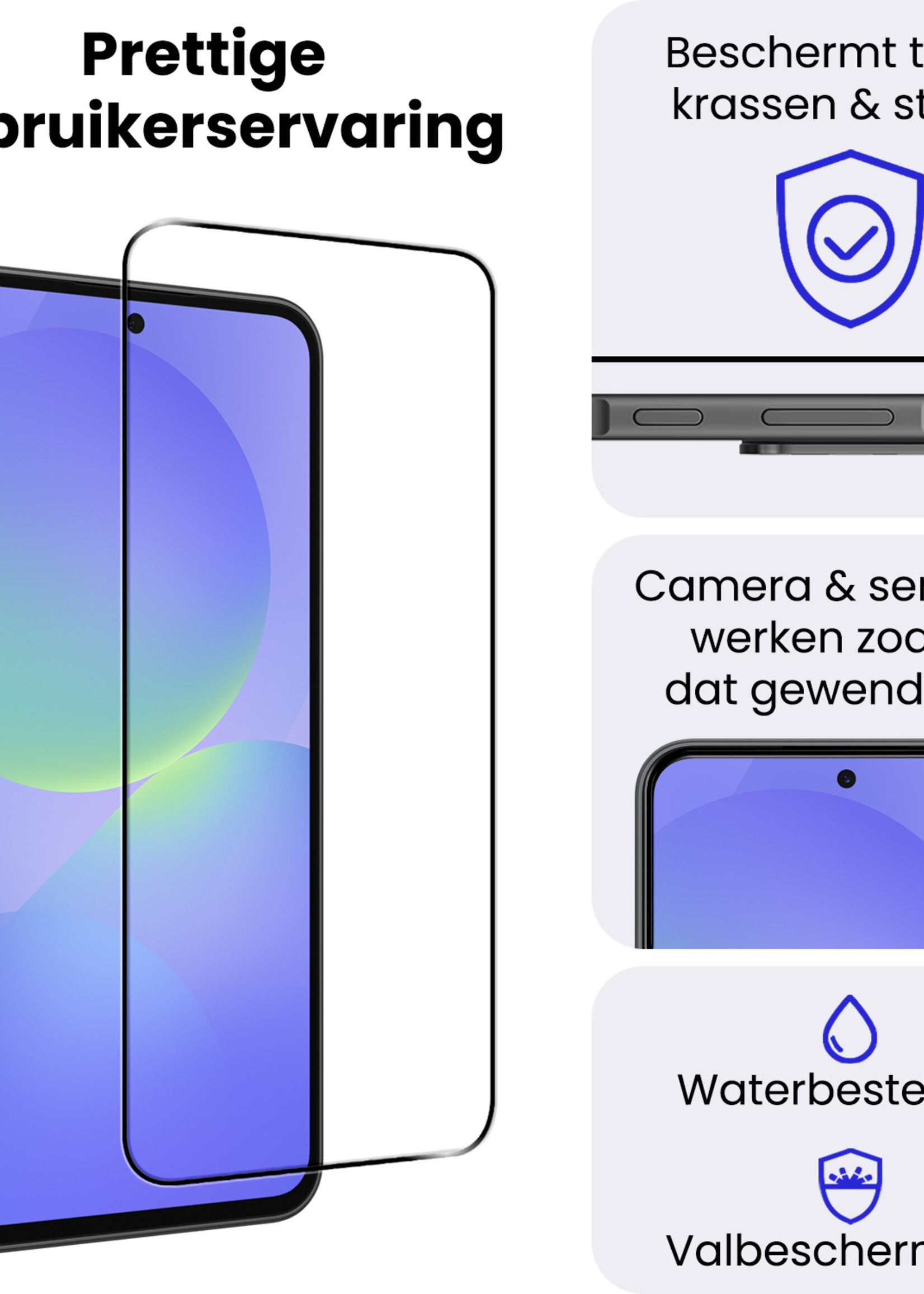 BTH BTH Samsung Galaxy A36 Screenprotector Glas Full Cover