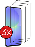 BTH BTH Samsung Galaxy A36 Screenprotector Glas Full Cover - 3 PACK
