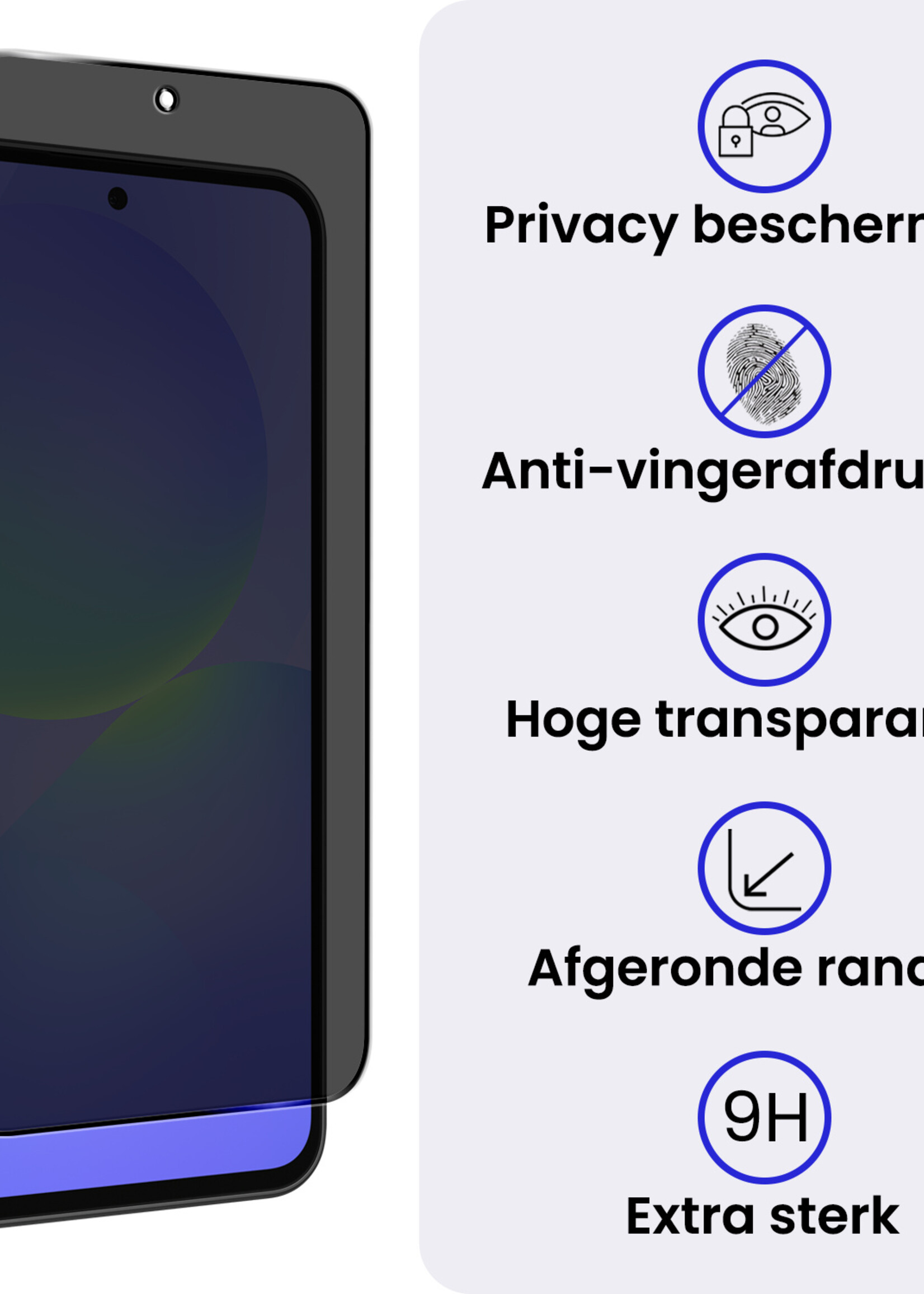 BTH BTH Samsung Galaxy A36 Screenprotector Glas Privacy - 2 PACK