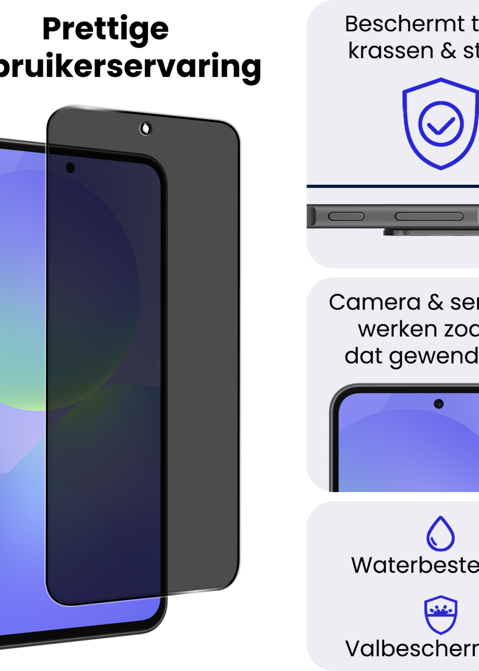 BTH BTH Samsung Galaxy A36 Screenprotector Glas Privacy - 2 PACK
