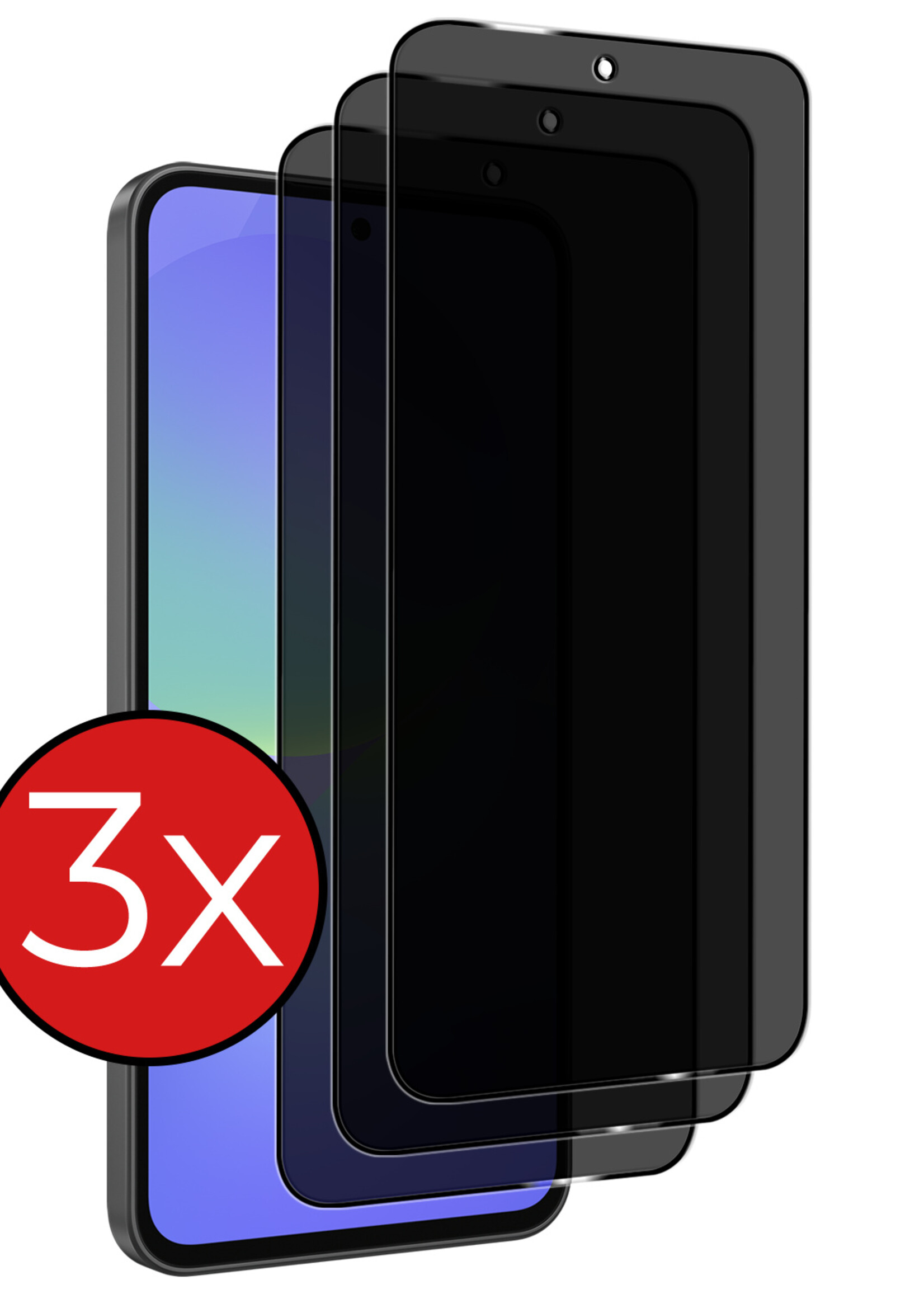 BTH BTH Samsung Galaxy A36 Screenprotector Glas Privacy - 3 PACK