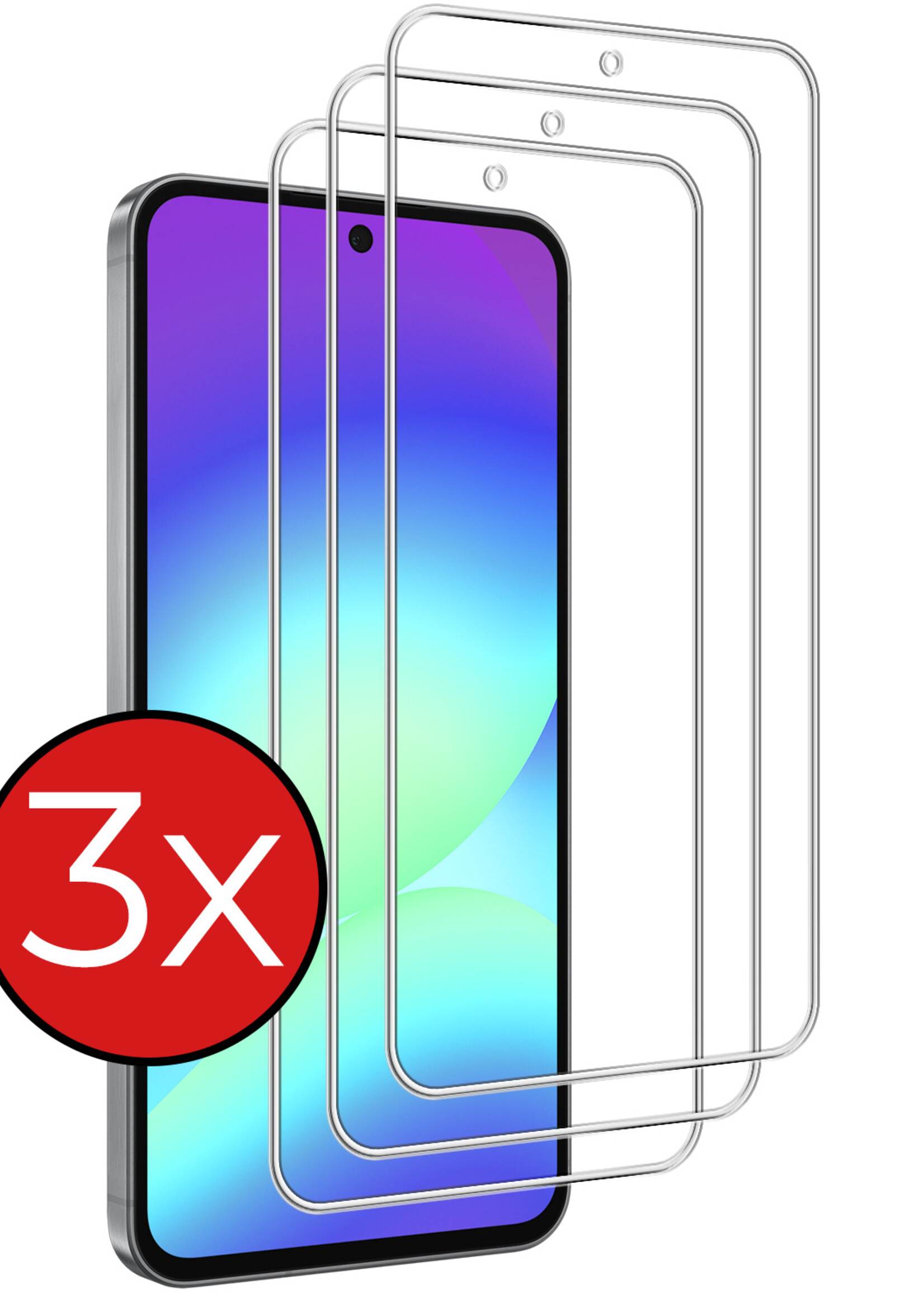 BTH BTH Samsung Galaxy A56 Screenprotector Glas - 3 PACK