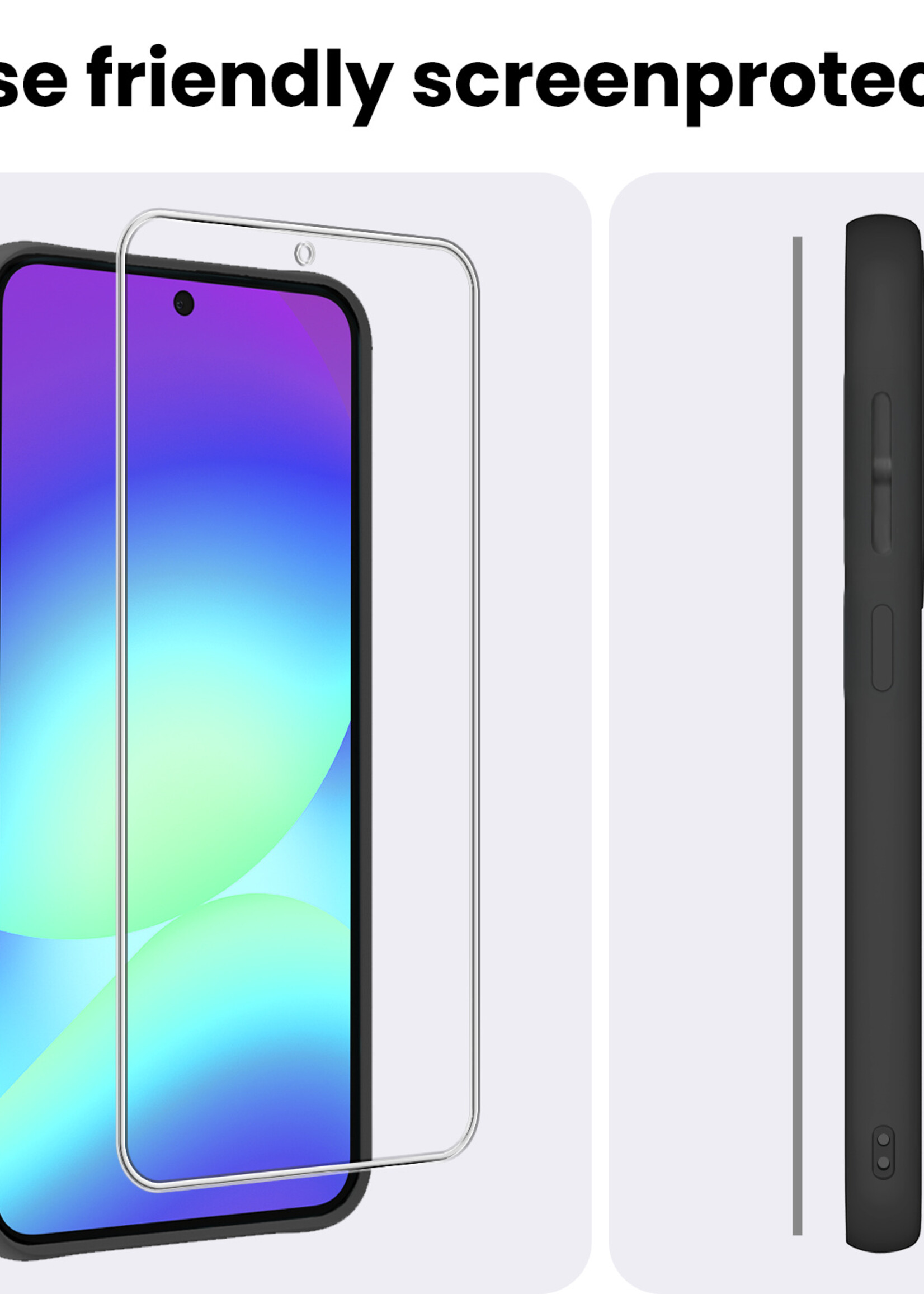 BTH BTH Samsung Galaxy A56 Screenprotector Glas - 3 PACK