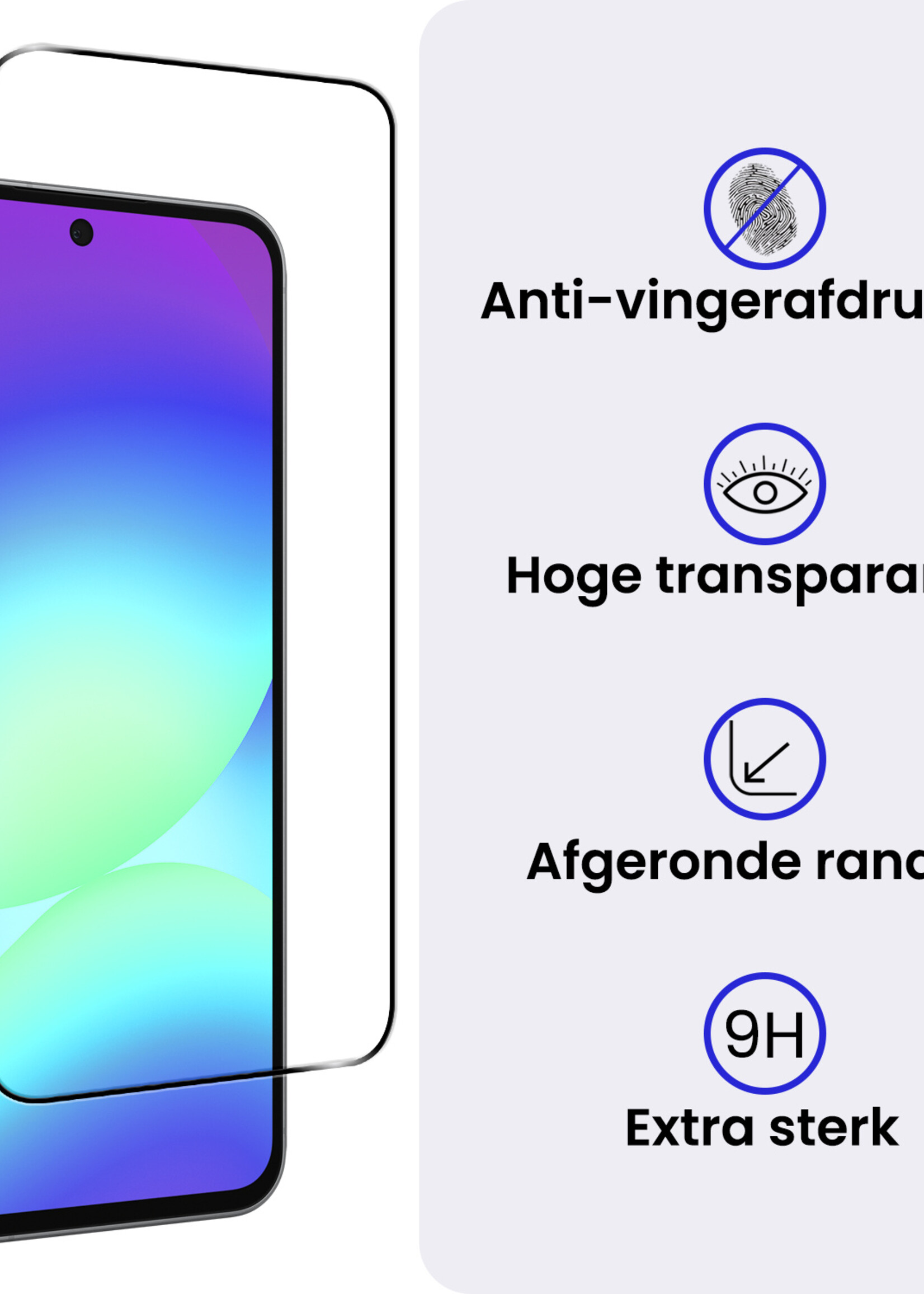 BTH BTH Samsung Galaxy A56 Screenprotector Glas Full Cover