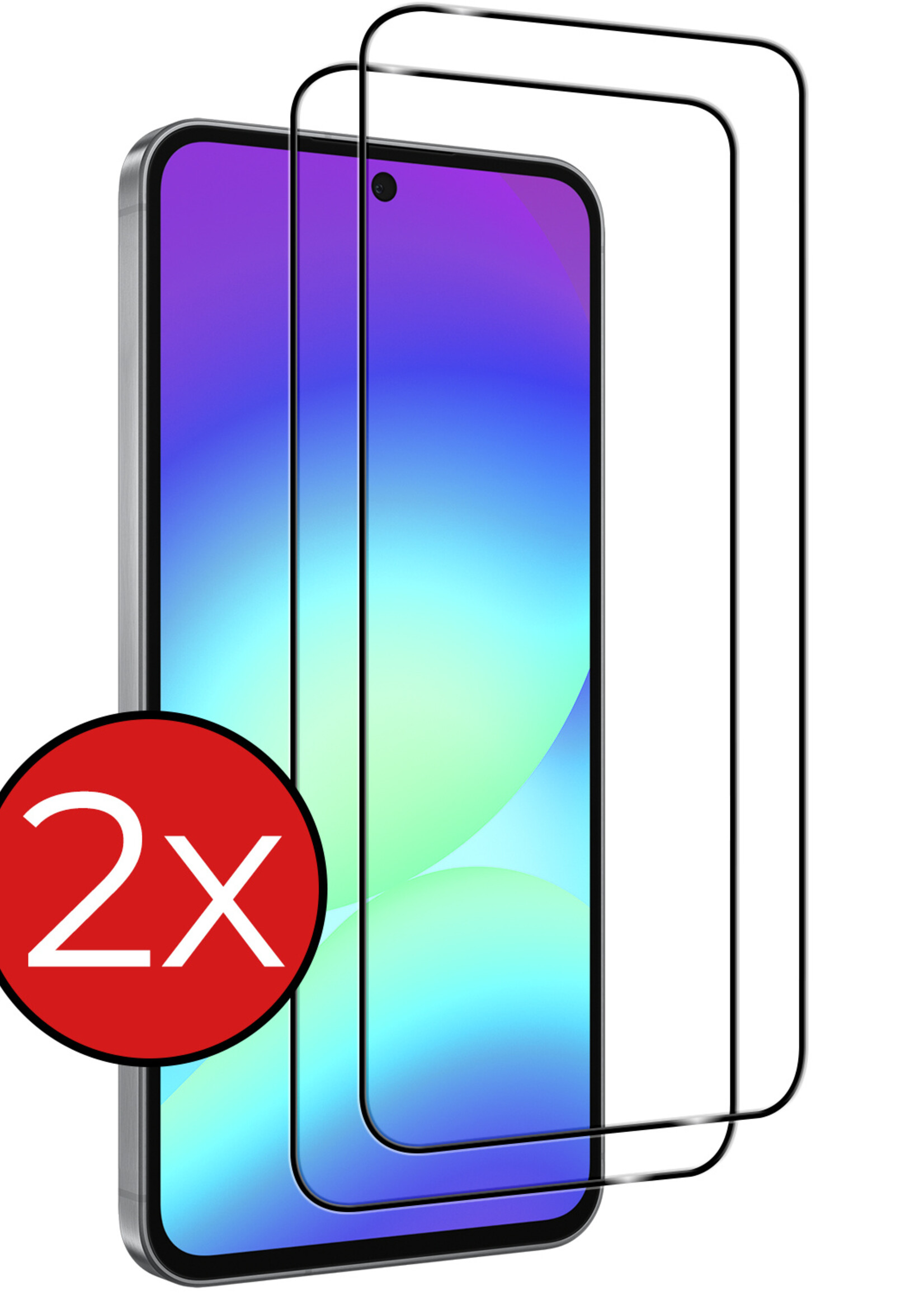 BTH BTH Samsung Galaxy A56 Screenprotector Glas Full Cover - 2 PACK
