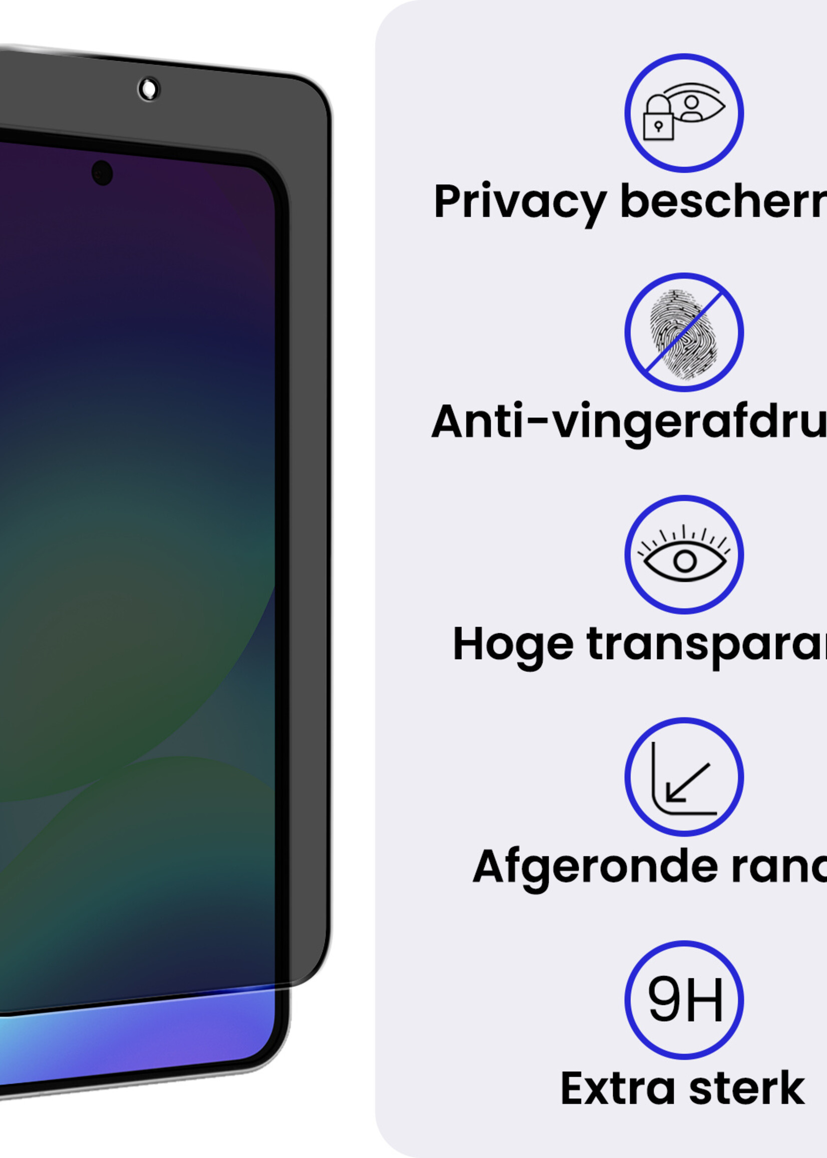 BTH BTH Samsung Galaxy A56 Screenprotector Glas Privacy