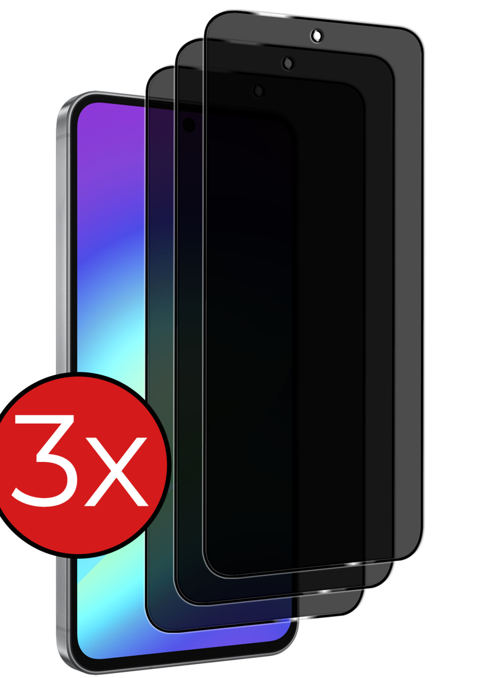 BTH BTH Samsung Galaxy A56 Screenprotector Glas Privacy - 3 PACK