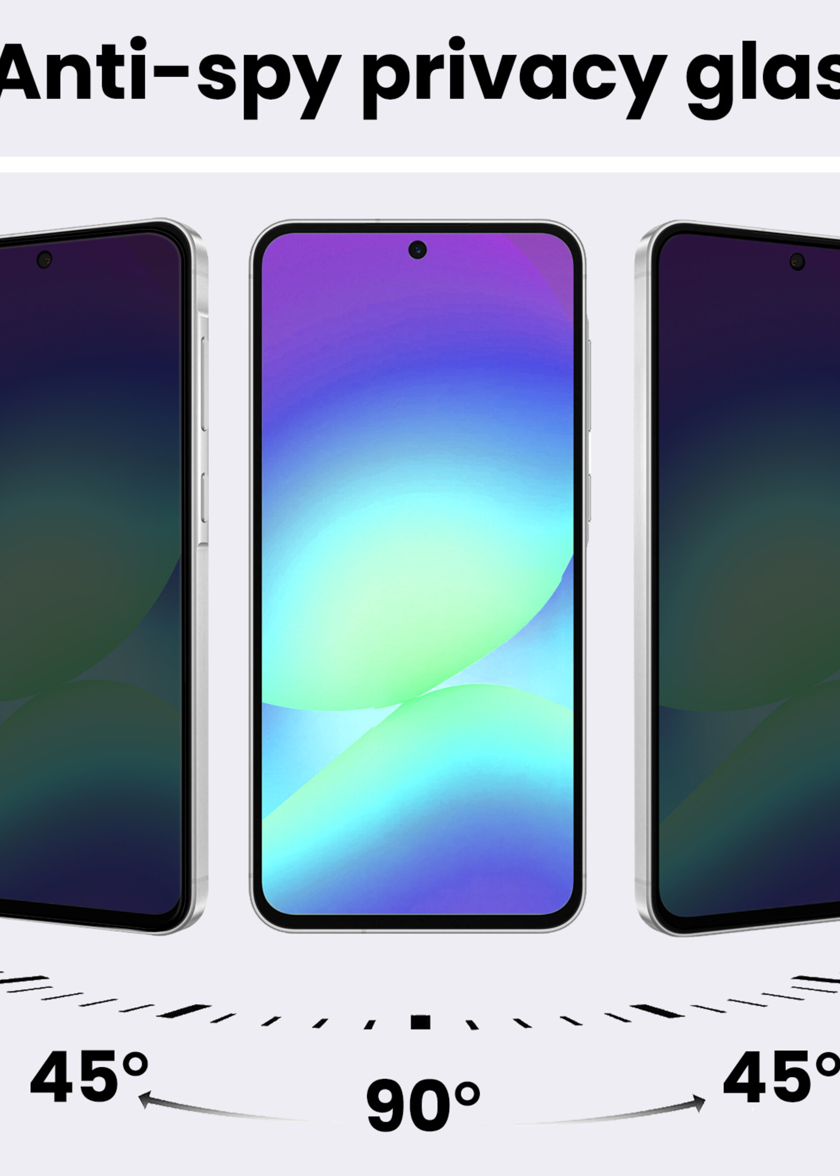 BTH BTH Samsung Galaxy A56 Screenprotector Glas Privacy - 3 PACK
