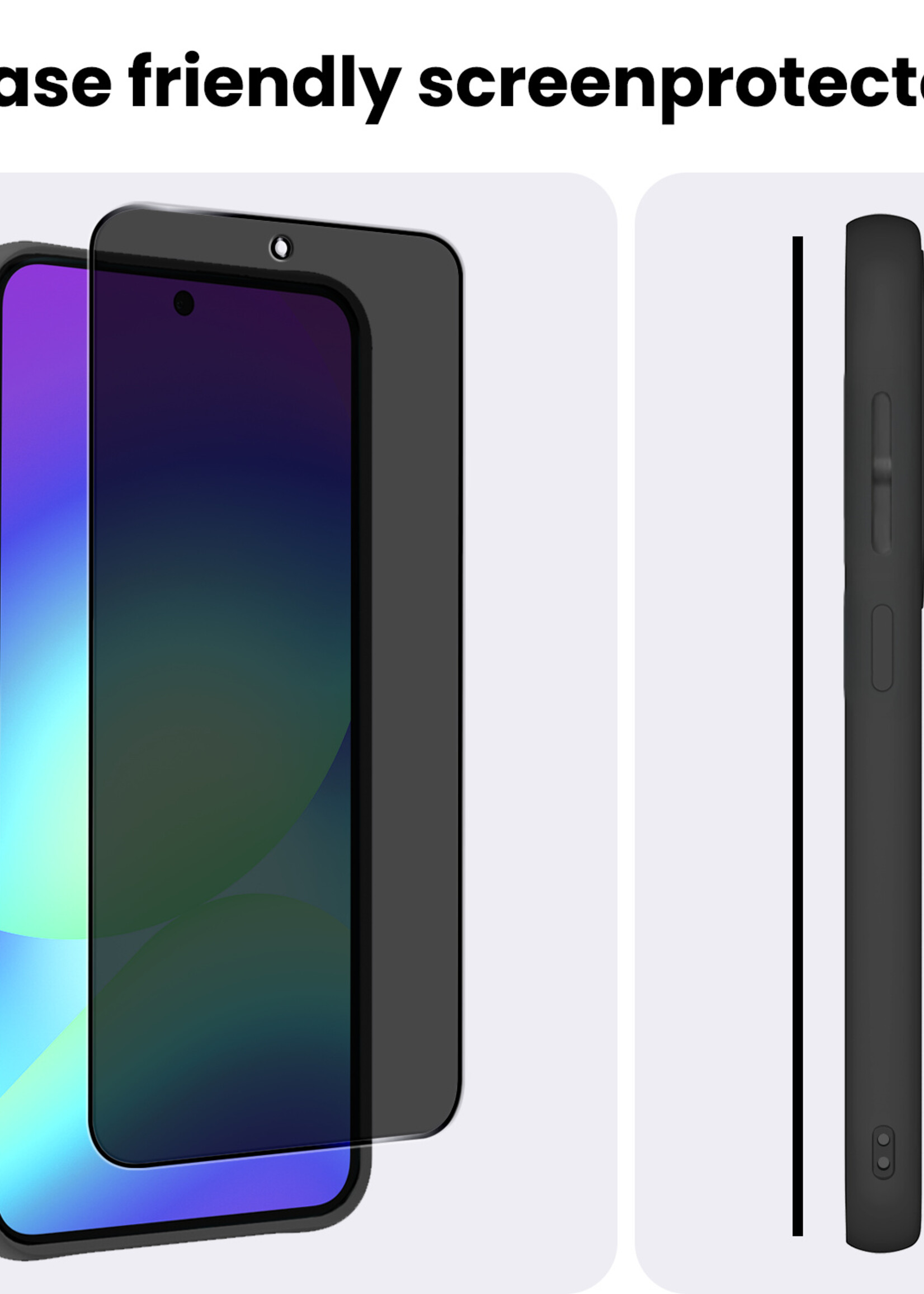 BTH BTH Samsung Galaxy A56 Screenprotector Glas Privacy - 3 PACK