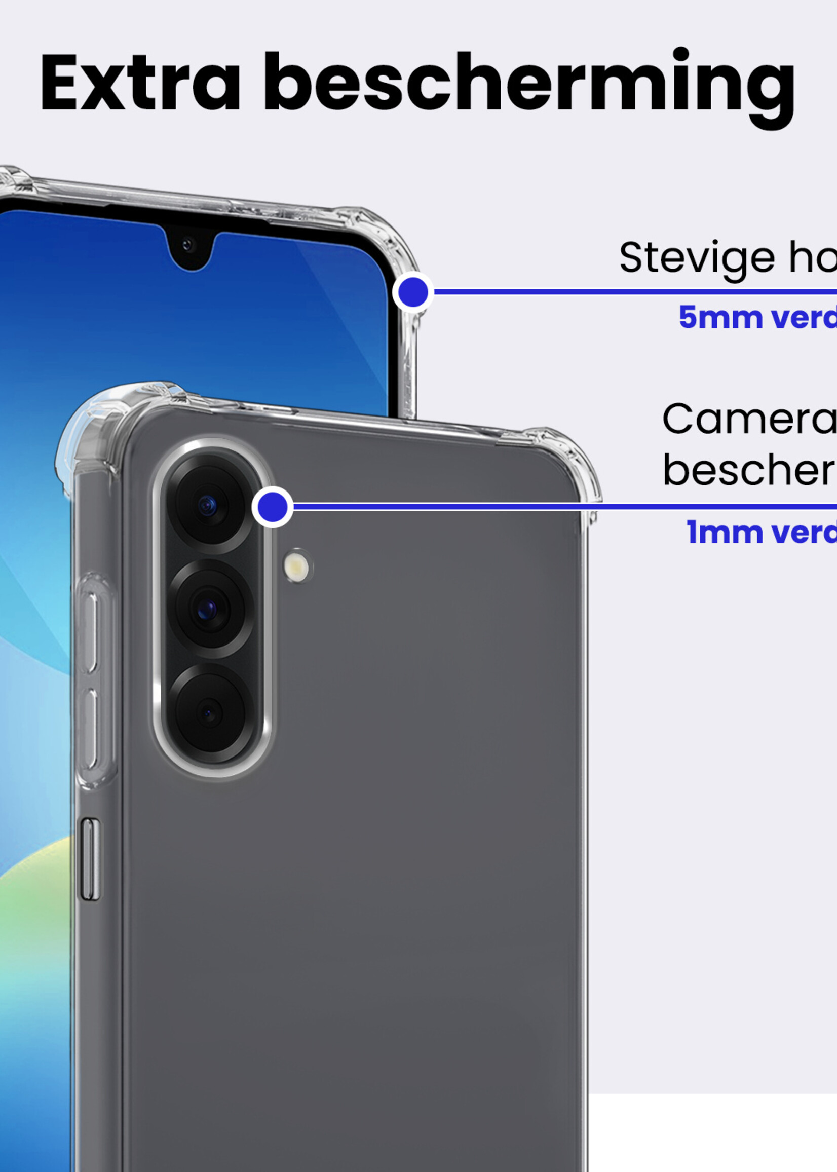 BTH BTH Samsung Galaxy A26 Hoesje Shockproof - Transparant
