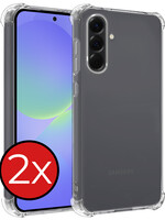 BTH BTH Samsung Galaxy A36 Hoesje Shockproof - Transparant - 2 PACK