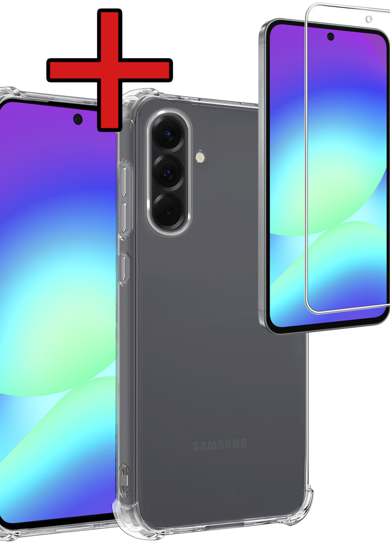 BTH BTH Samsung Galaxy A56 Hoesje Shockproof Met Screenprotector