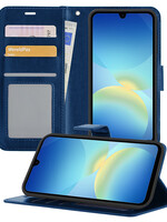 BTH BTH Samsung Galaxy A26 Hoesje Bookcase - Donkerblauw
