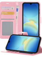 BTH BTH Samsung Galaxy A26 Hoesje Bookcase - Lichtroze