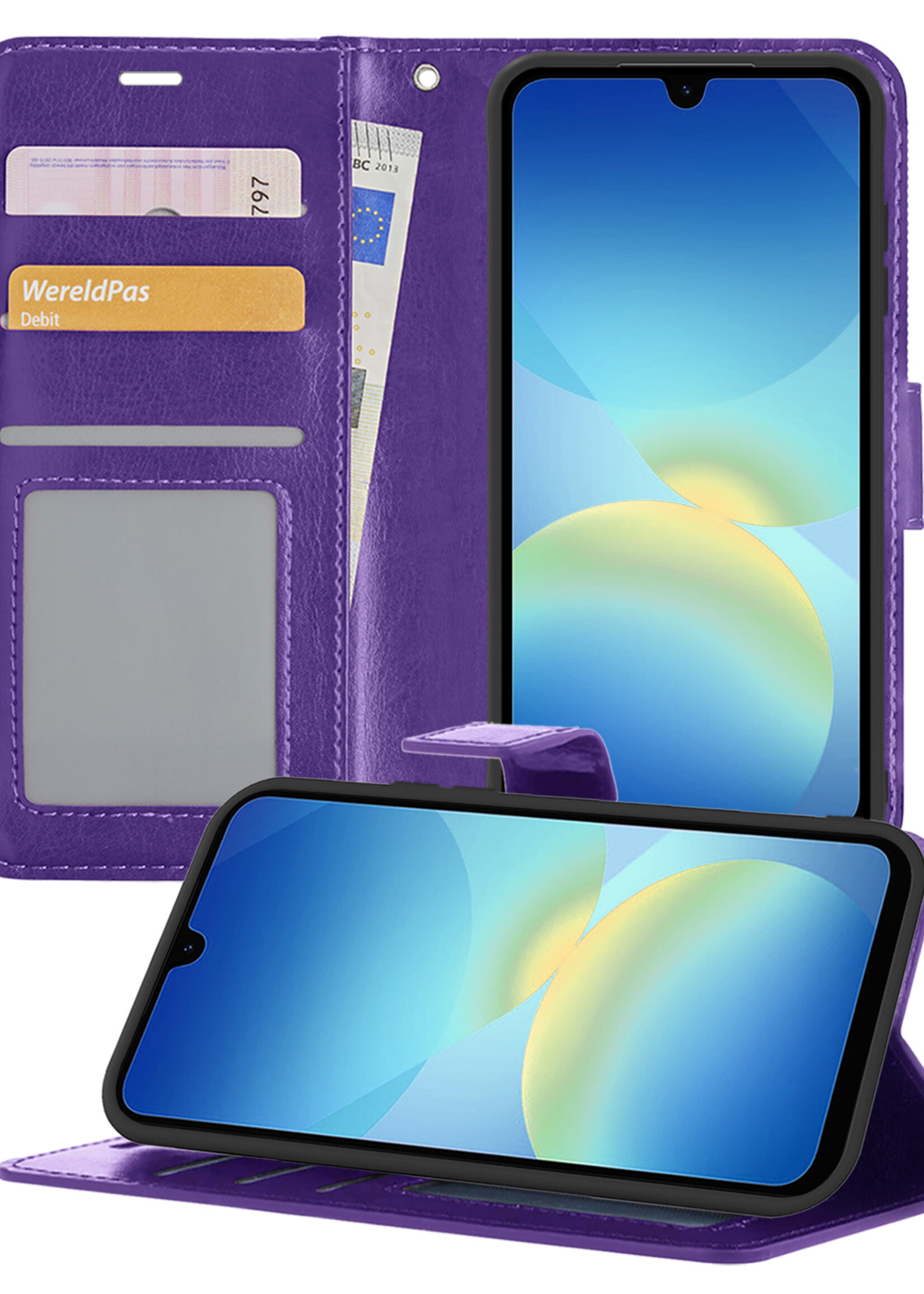 BTH BTH Samsung Galaxy A26 Hoesje Bookcase - Paars