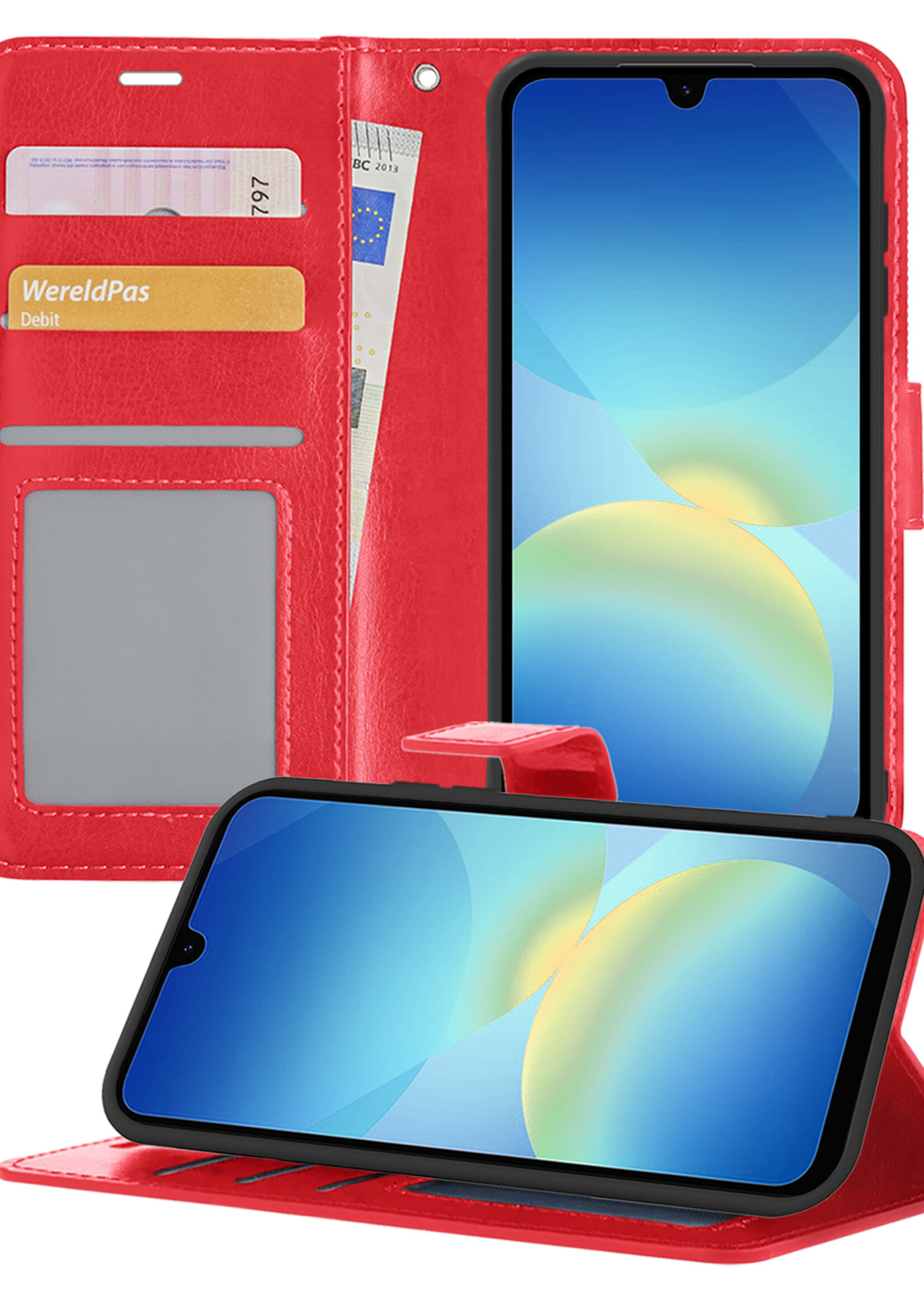 BTH BTH Samsung Galaxy A26 Hoesje Bookcase - Rood