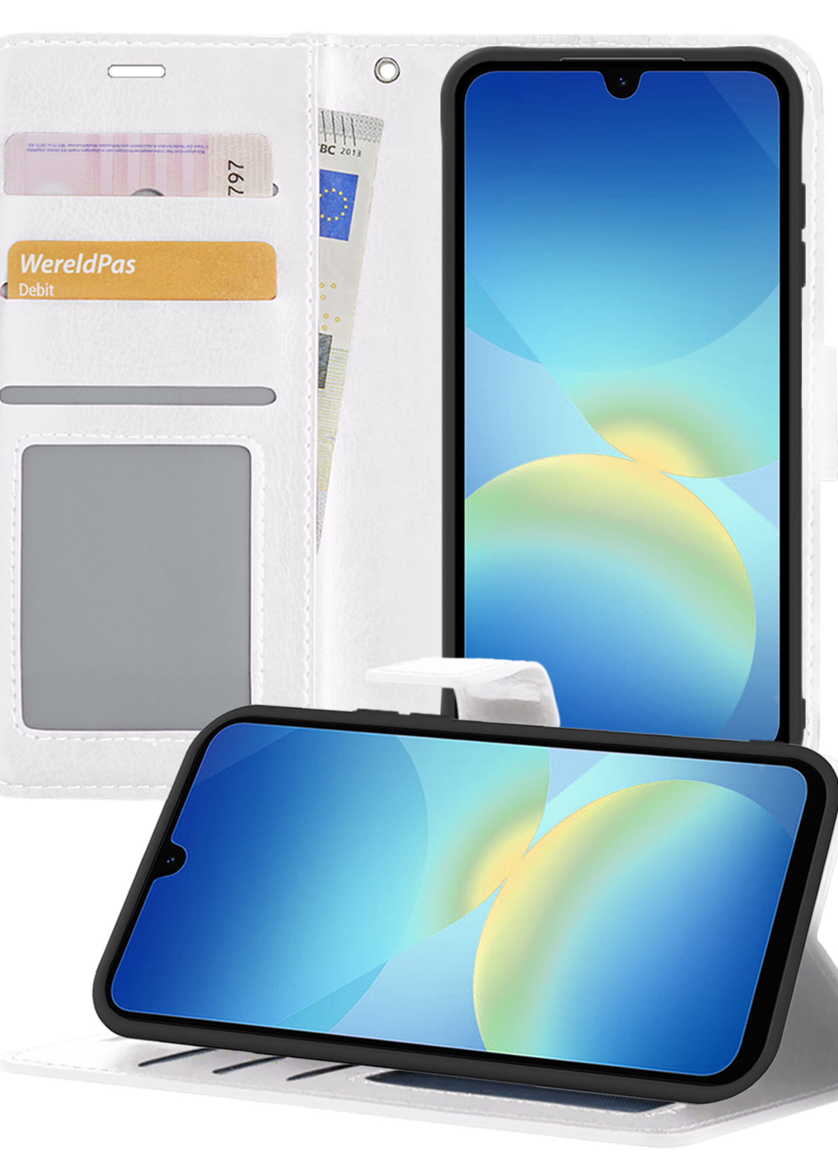 BTH BTH Samsung Galaxy A26 Hoesje Bookcase - Wit